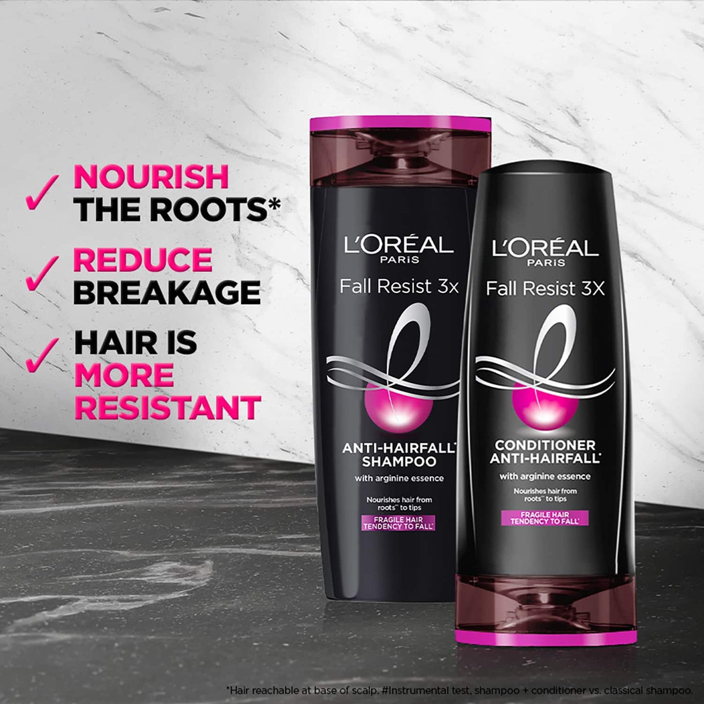 L'Oreal Paris Fall Resist 3X Anti-Hairfall Shampoo (650ml)