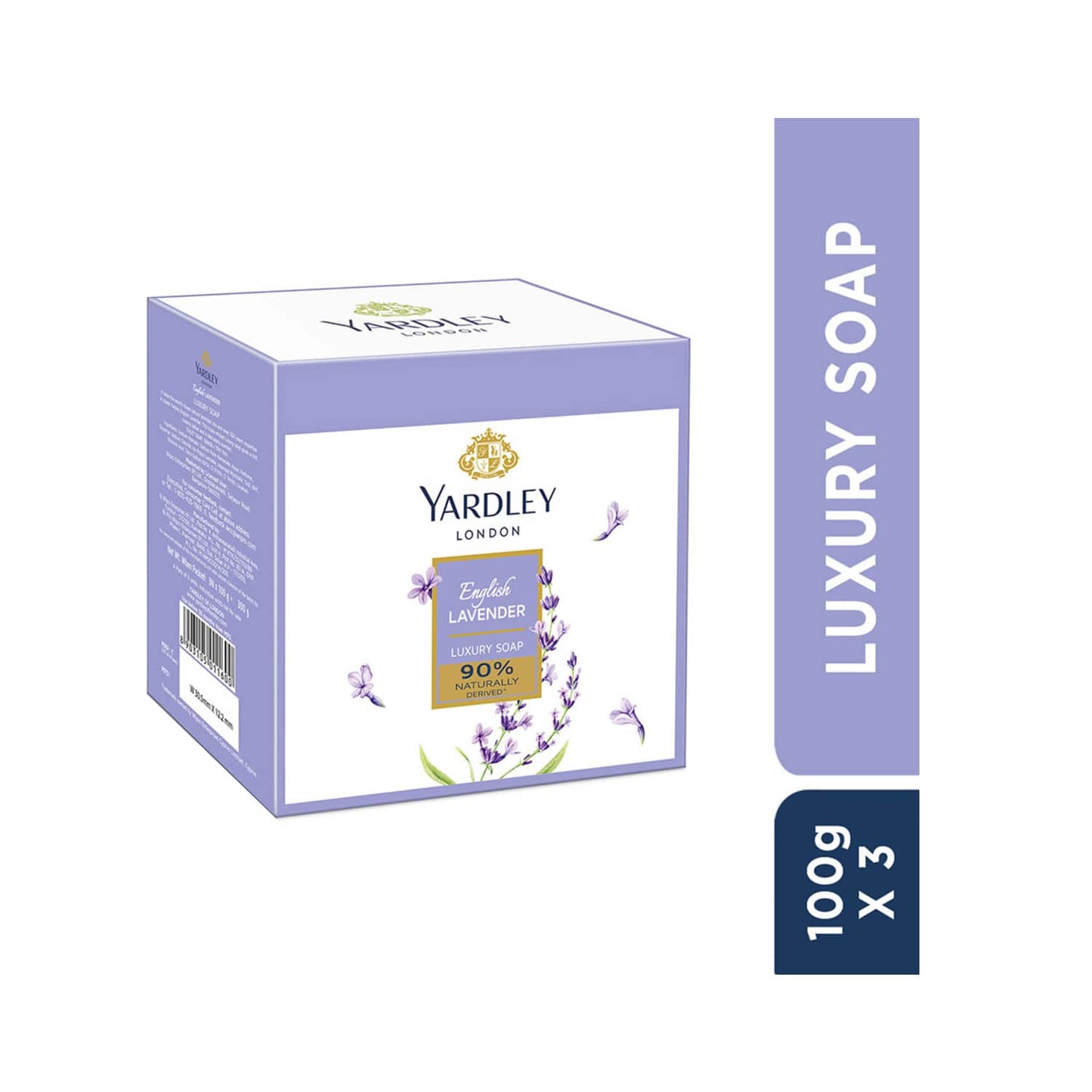 Yardley London English Lavender Luxury Soap - (3 Pcs)