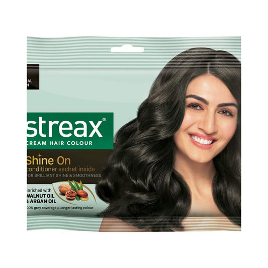 Streax Hair Colour - 4 Natural Brown (25gm+20ml)