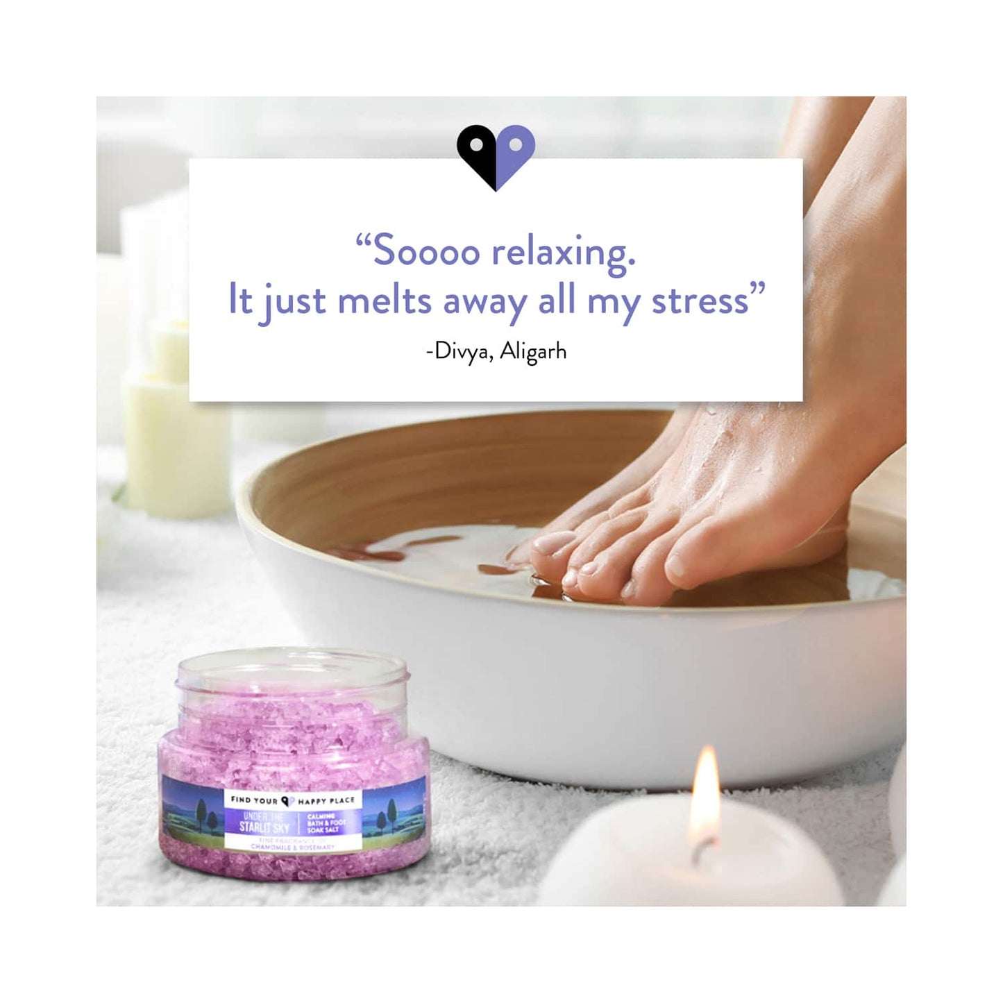 Find Your Happy Place Under The Starlit Sky Bath & Foot Soak Salt (250g)