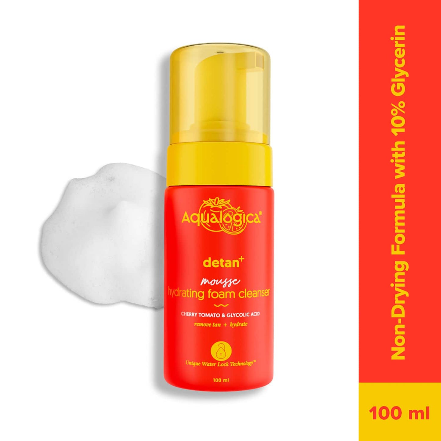 Aqualogica Detan+ Mousse Hydrating Foam Face Cleanser (100 ml)