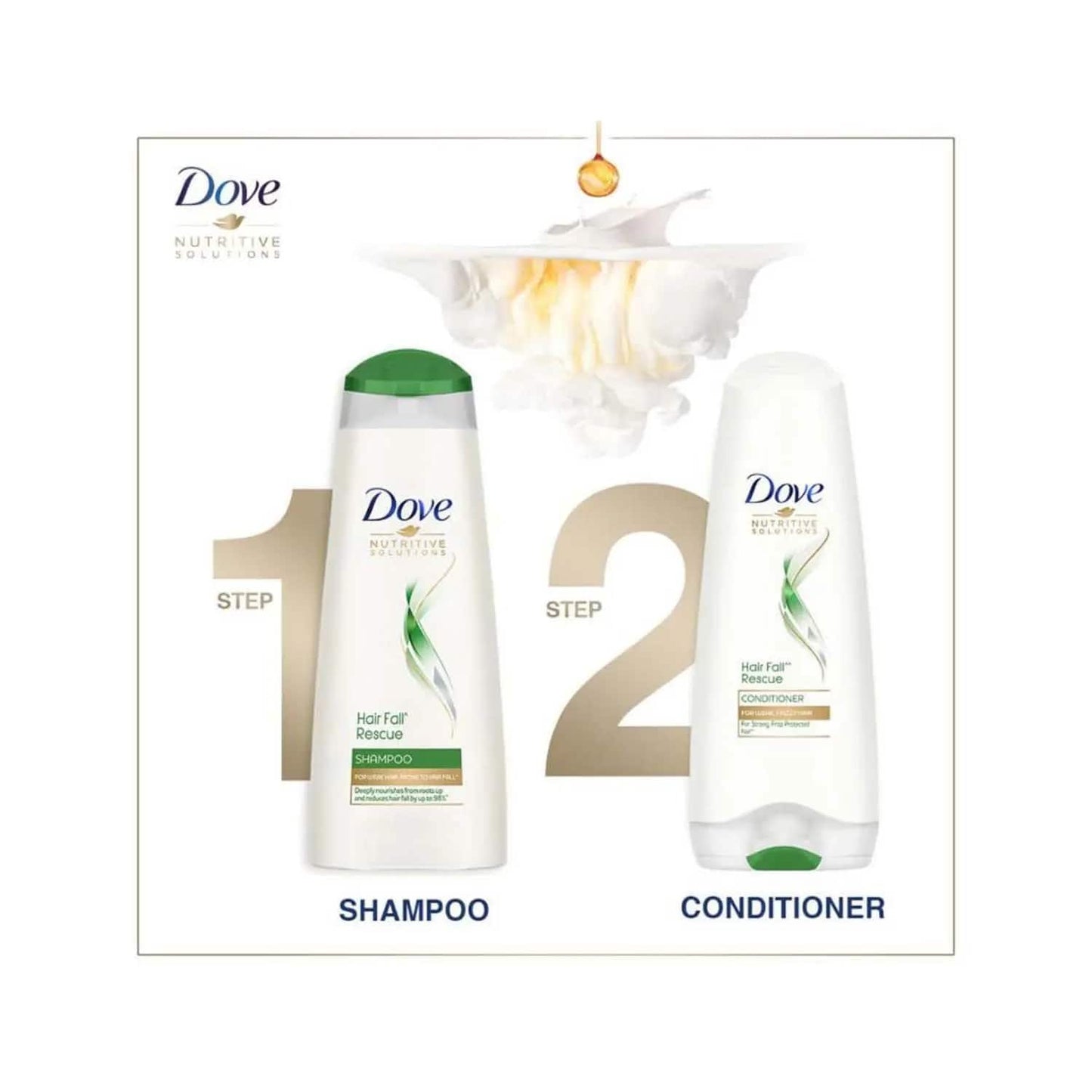 Dove Hair Fall Rescue Hair Shampoo (340ml)