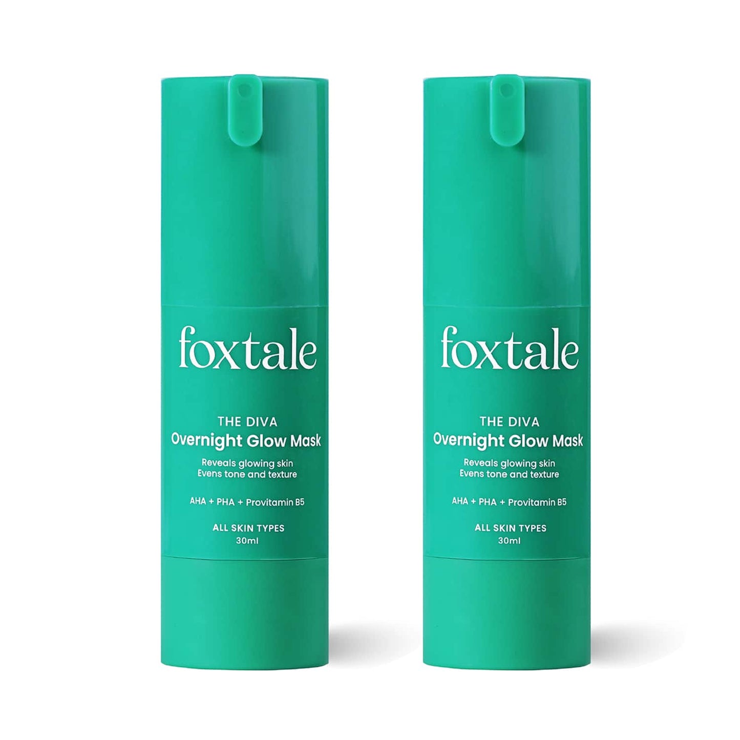 Foxtale The Diva Over Night Glow Mask (30ml) Pack of 2 Combo