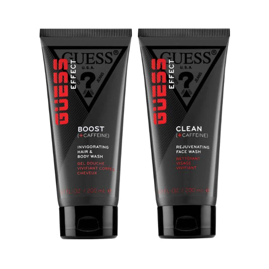 Guess Caffeine Invigorating Hair & Body Wash (200 ml) & Rejuvenating Face Wash (200 ml) Combo