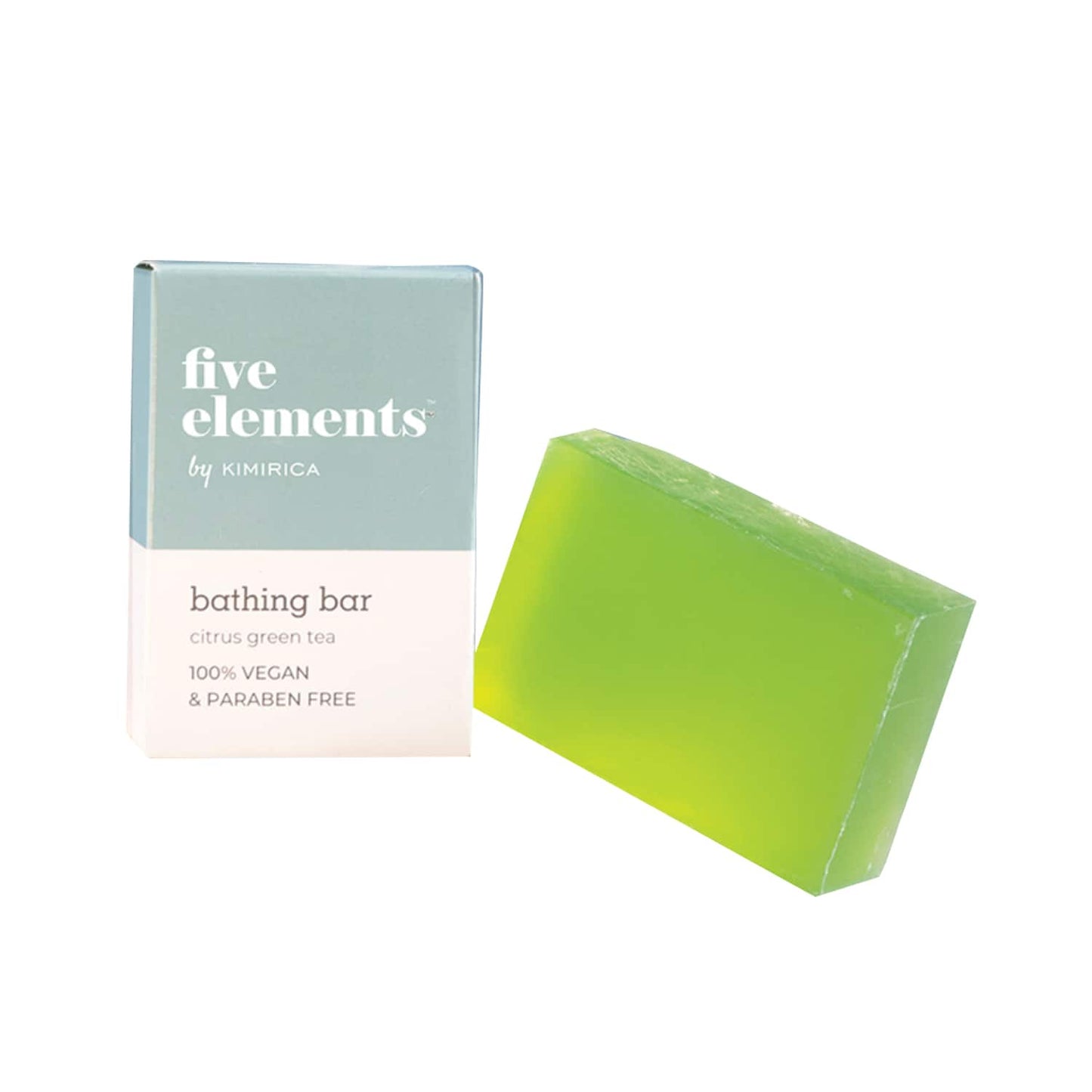 Kimirica Five Elements Bathing Soap Bar Citrus Green Tea For Deep Cleansing All Skin Type (100 g)