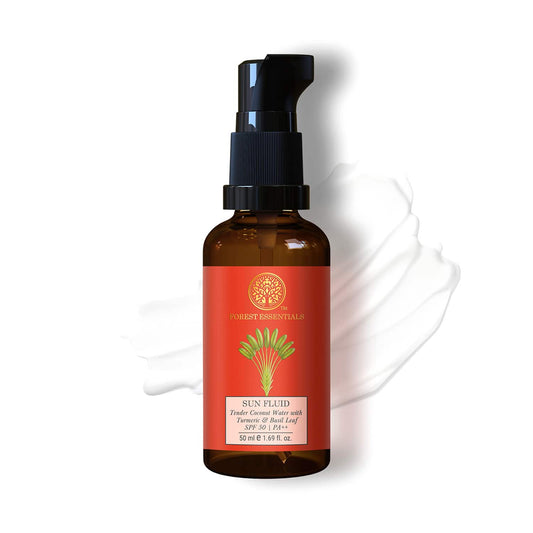 Forest Essentials Turmeric & Basil Leaf Sun Fluid Tender Coconut Water with SPF 50 PA ++ (50ml)