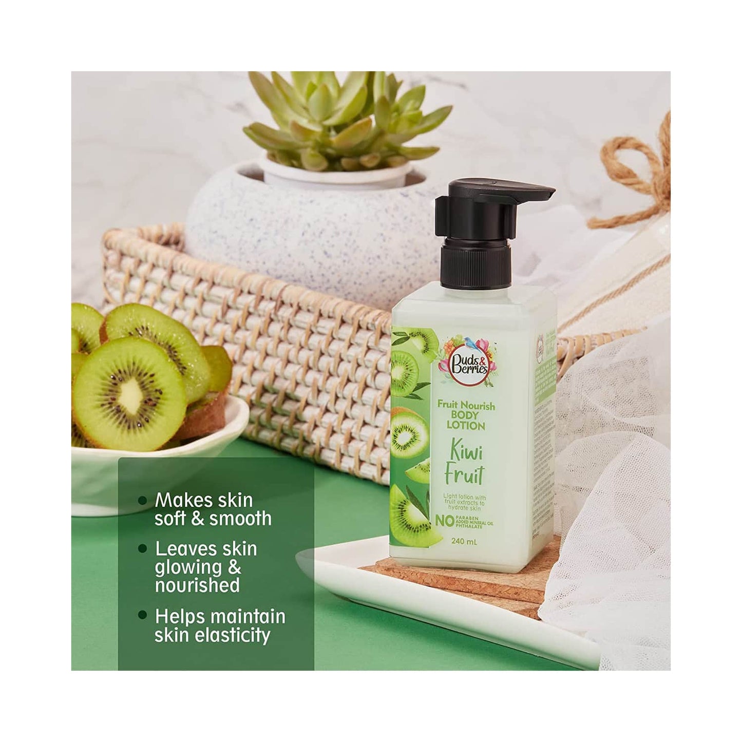 Buds & Berries Kiwi Fruit Body Lotion (240ml)