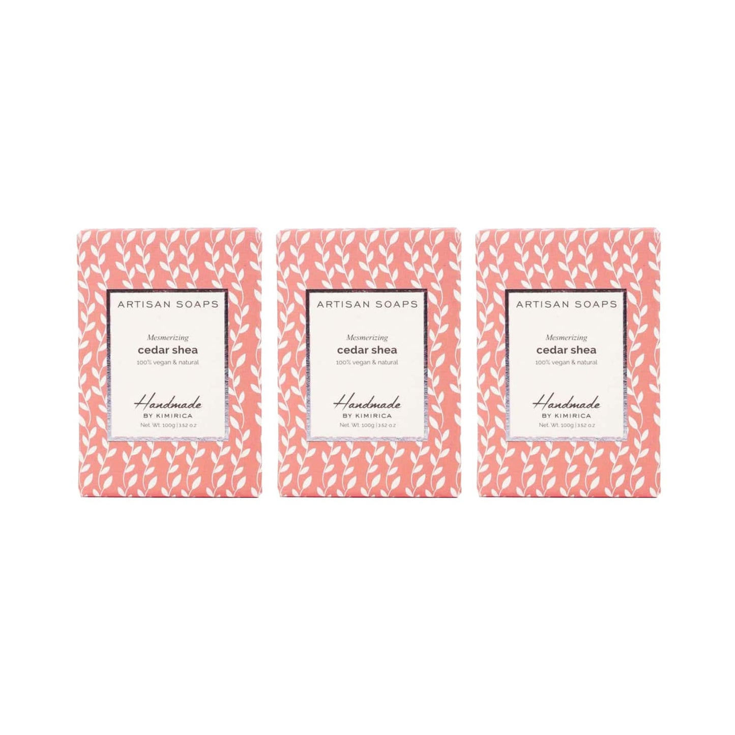 Kimirica Handmade Cedar Soap Set Of 3 Combo