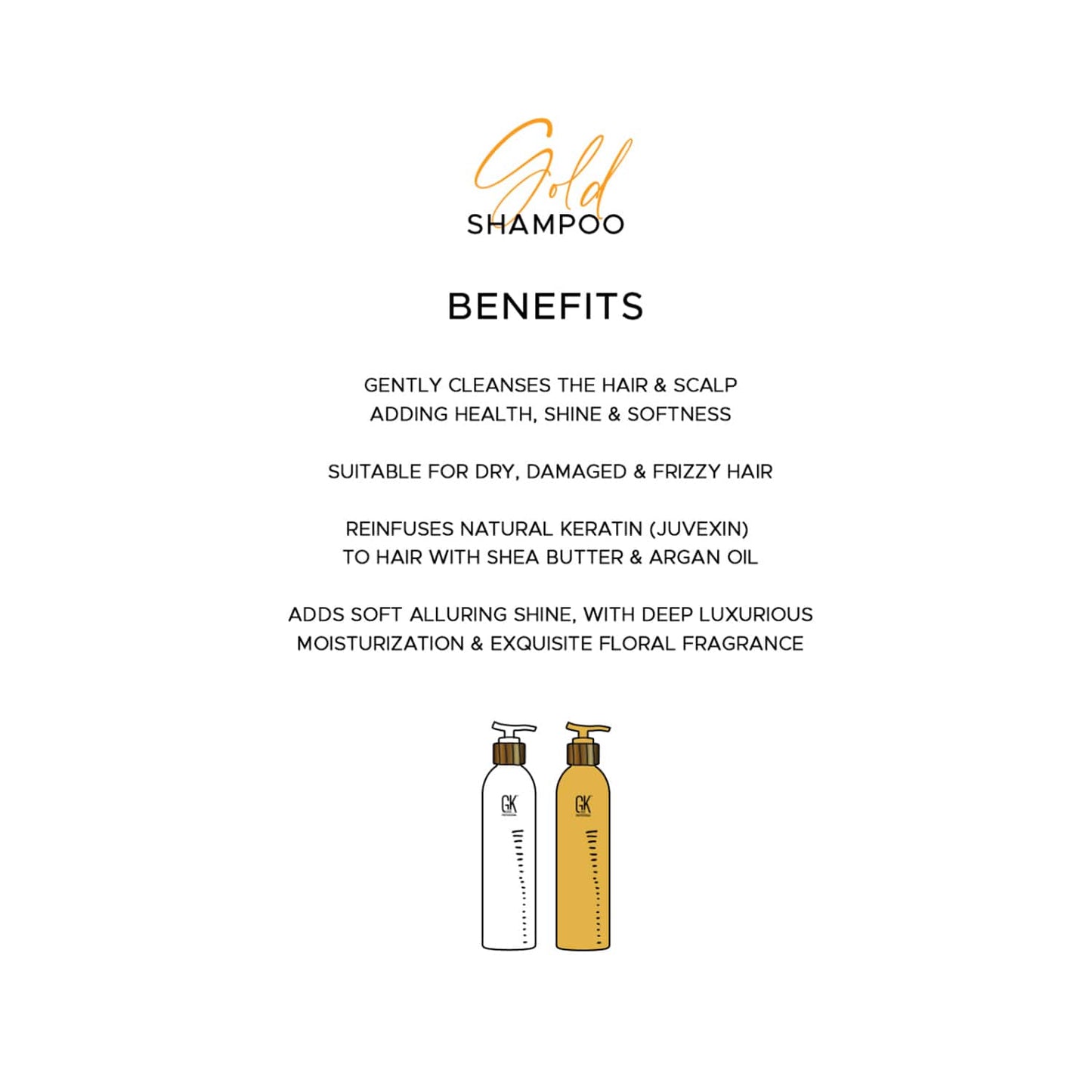 GK Hair Gold Shampoo (250ml)