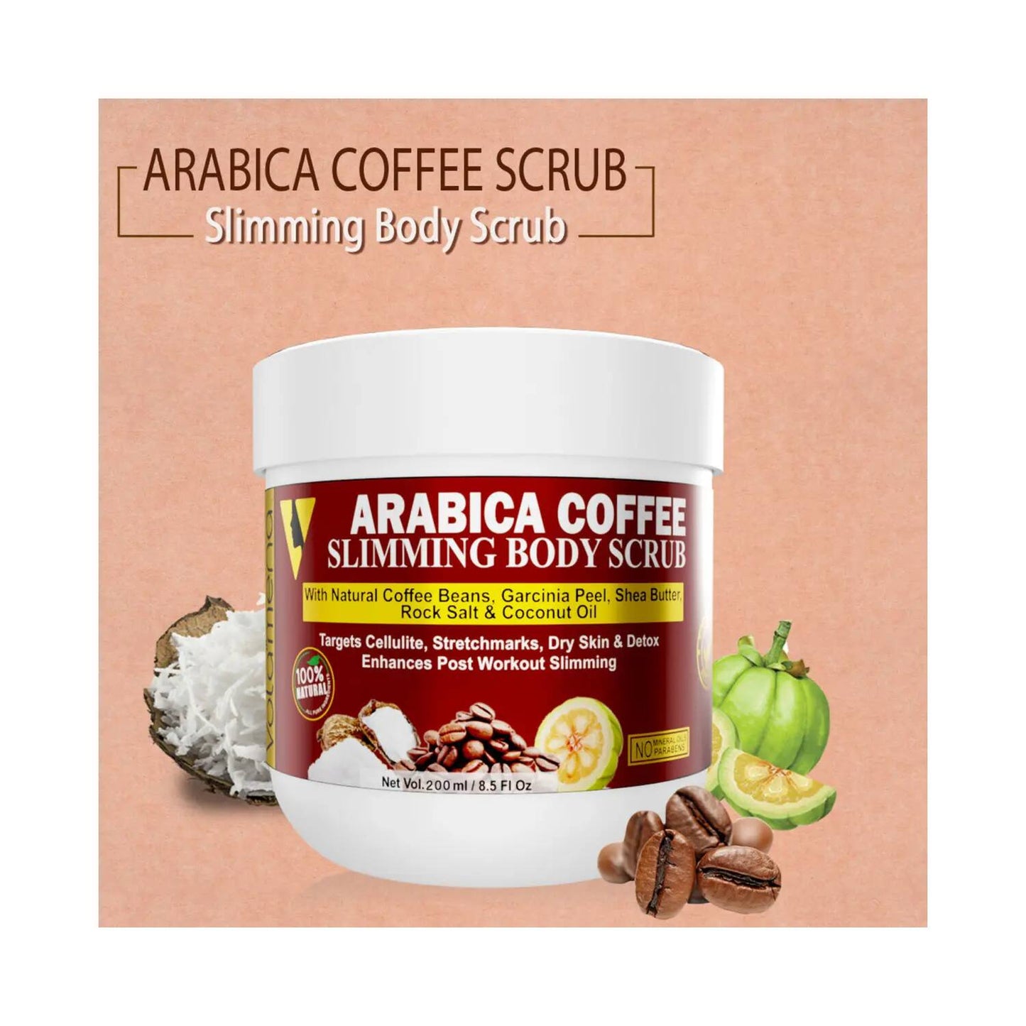 Volamena Arabica Coffee Slimming Body Scrub (200ml)