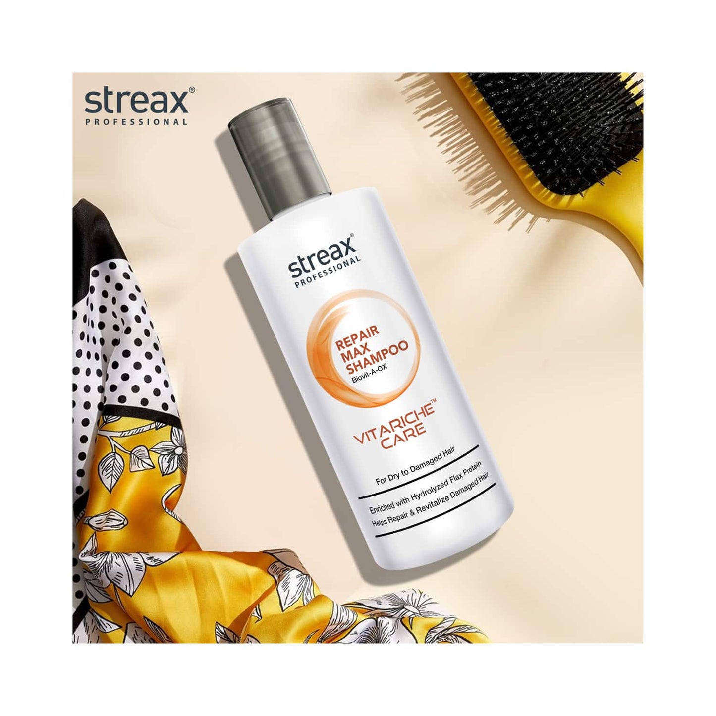 Streax Professional Vitarich Care Repair Max Shampoo (1500ml)