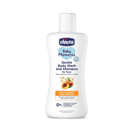 Chicco Baby Moments Gentle Bodywash and Shampoo (200 ml)