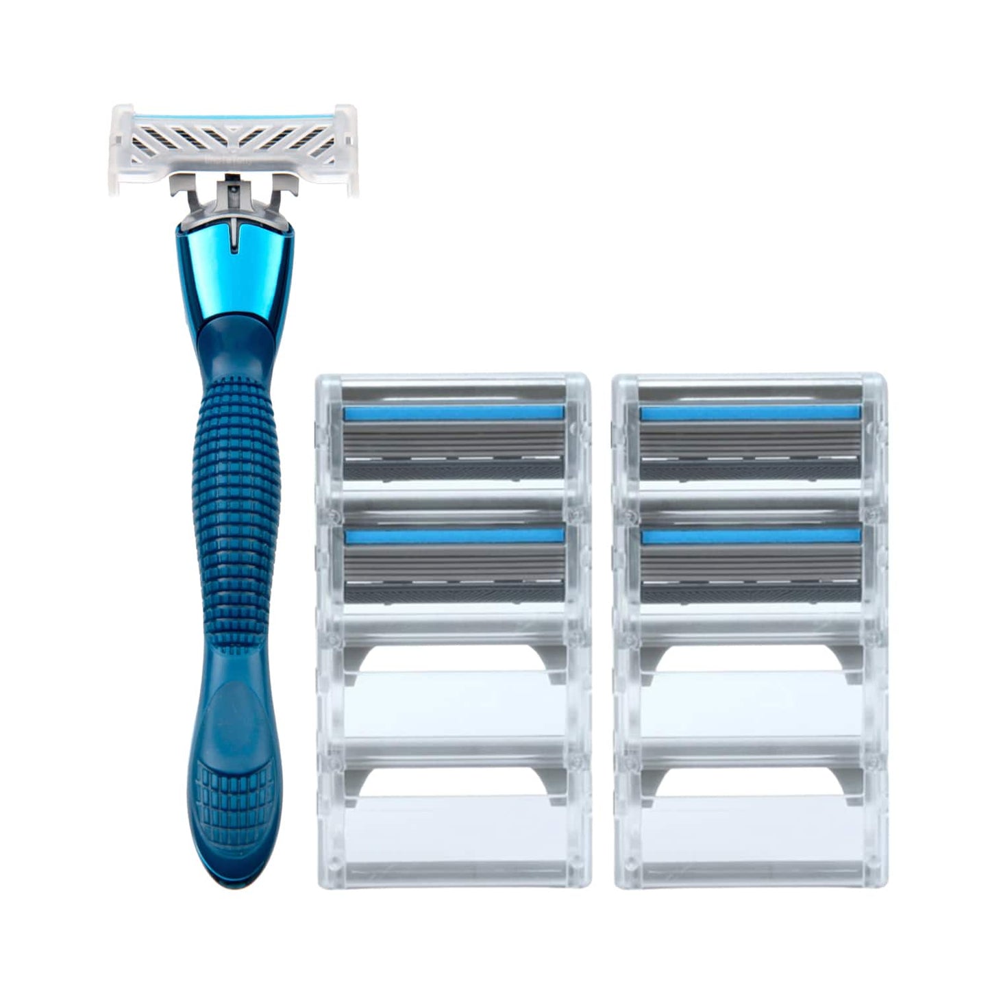 Uncle Tony Shaving Razor Blue Combo