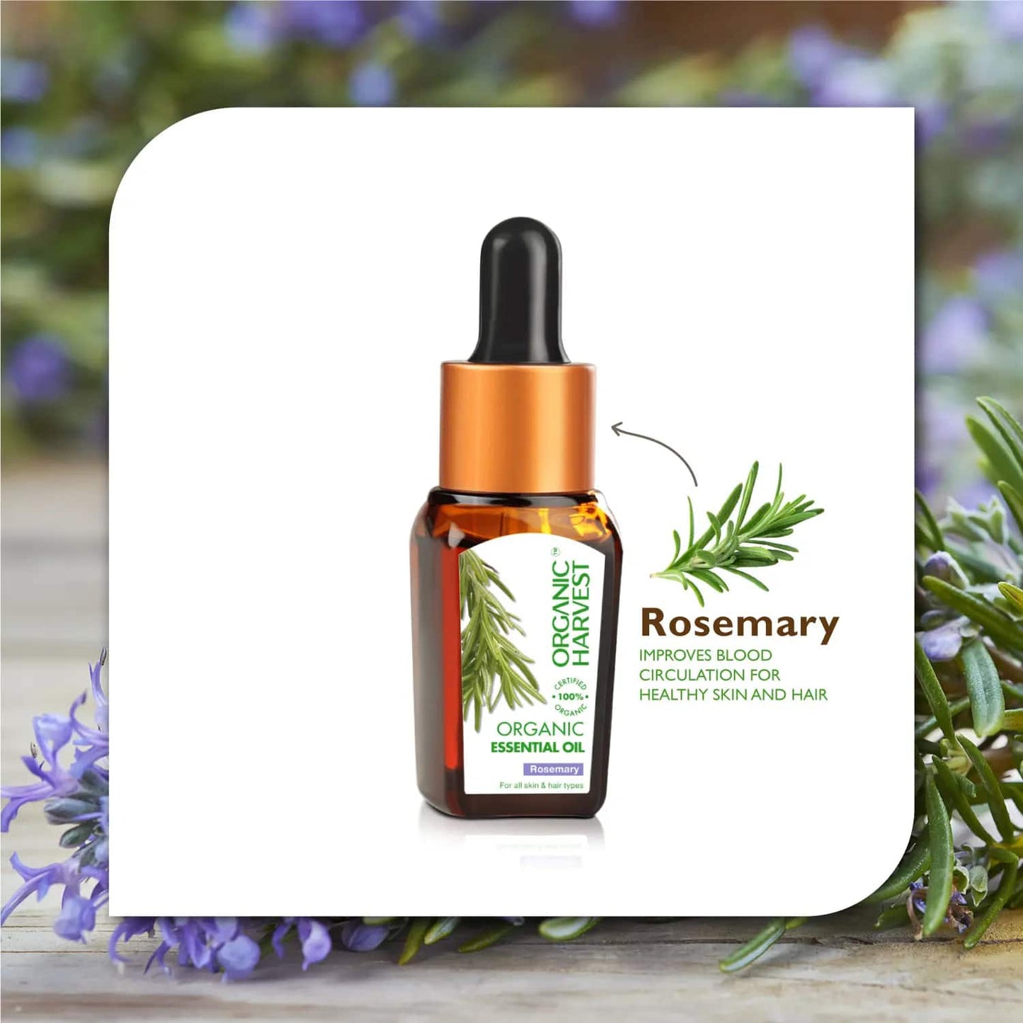 Organic Harvest Rosemary Essential Oil (10ml)