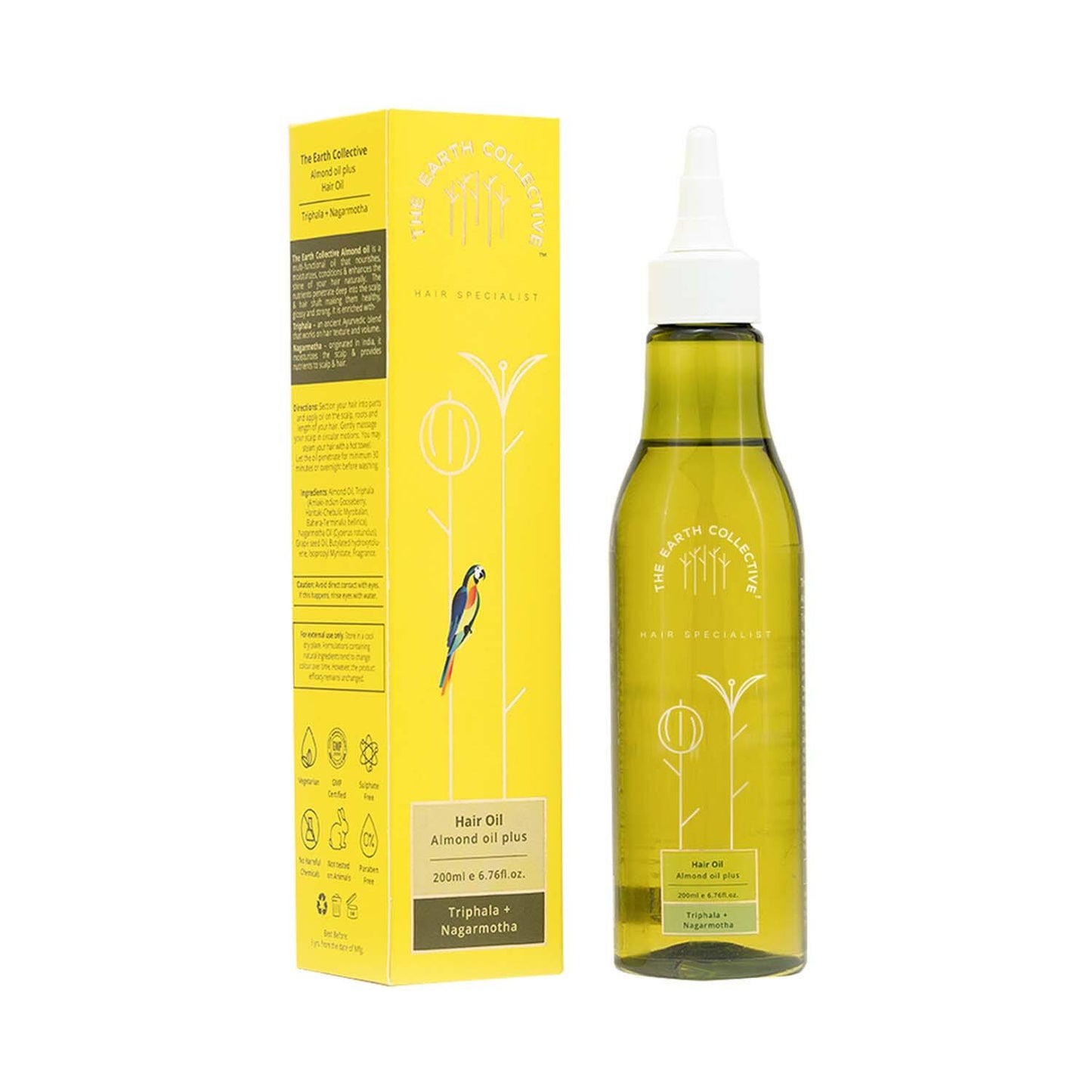 The Earth Collective Hair Oil - Almond Oil Plus (200 ml)