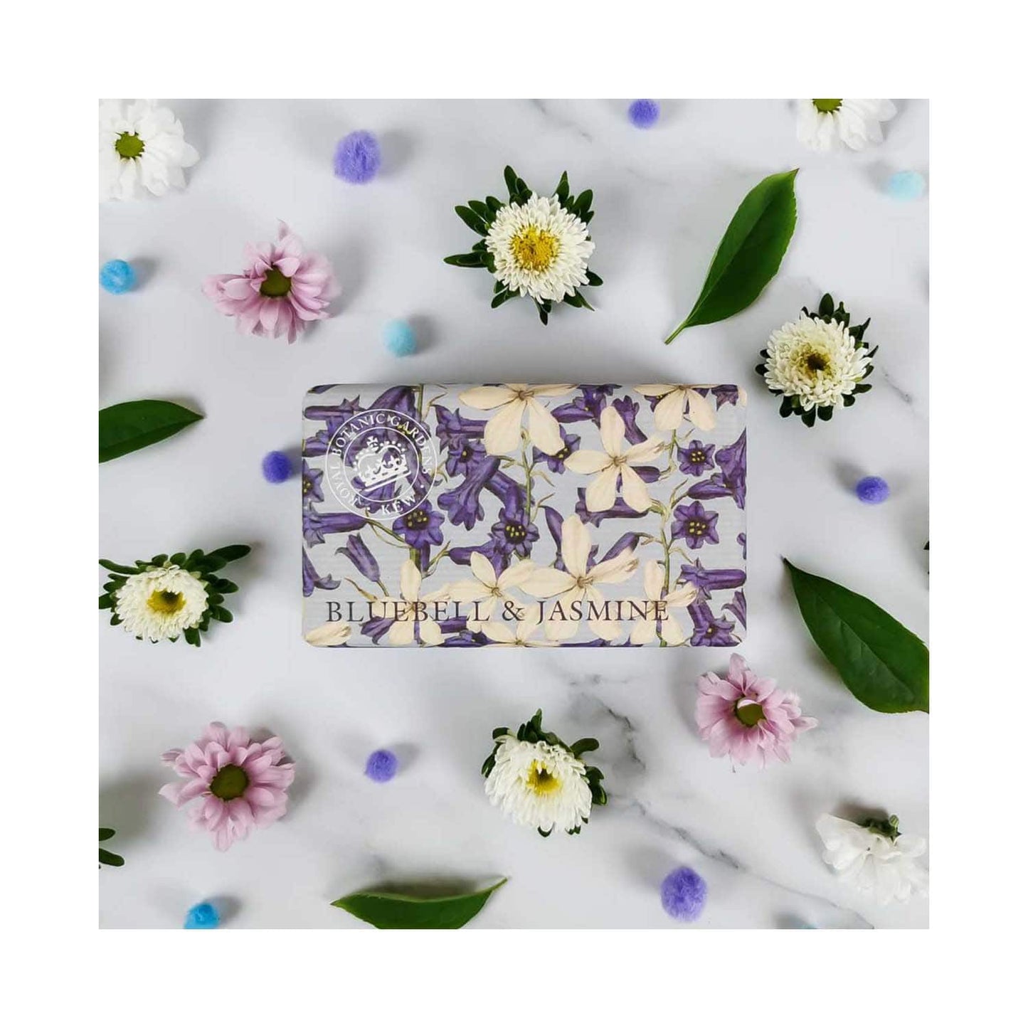 The English Soap Company Royal Botanic Gardens Kew Bluebell & Jasmine Soap (240g)