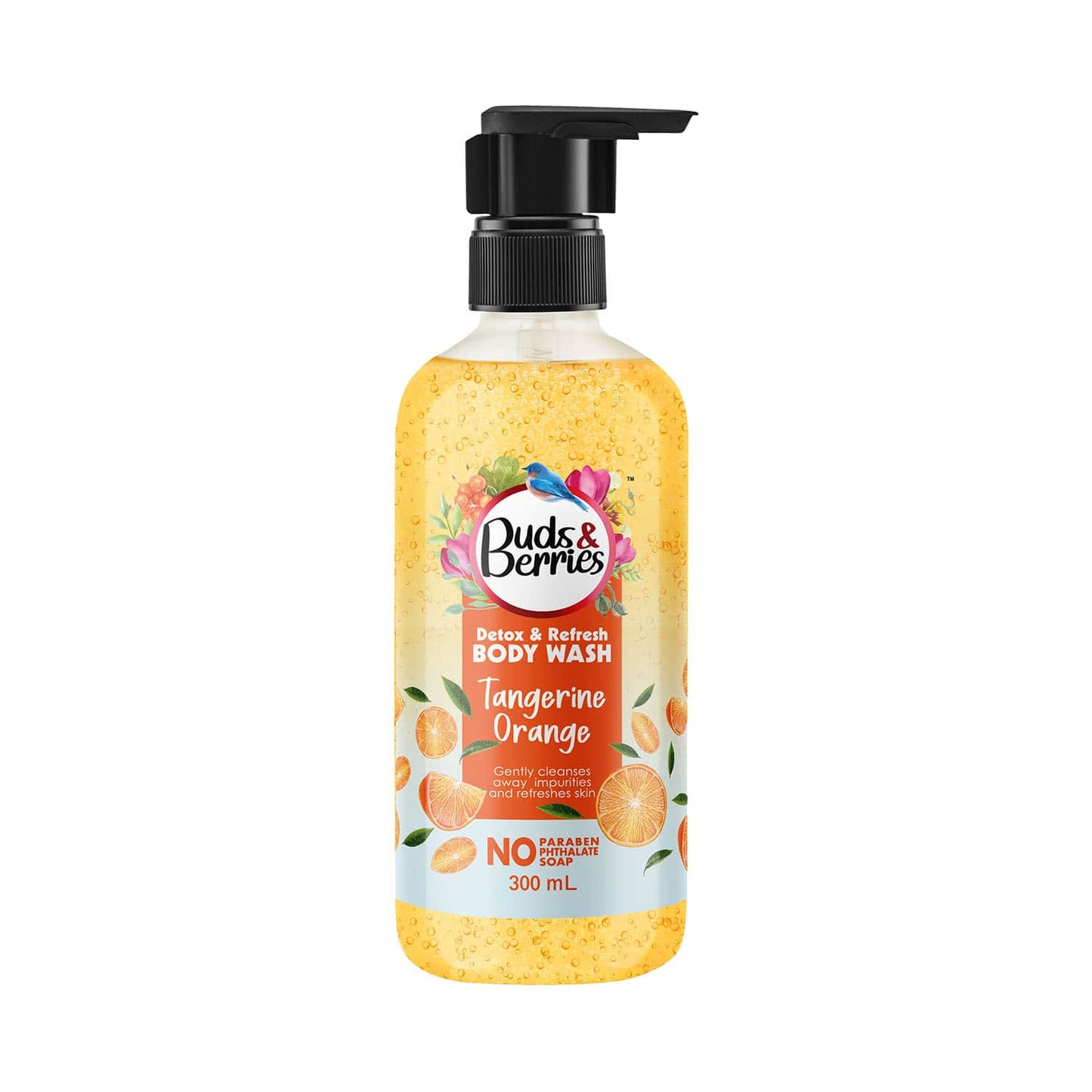 Buds & Berries Tangerine Orange Body Wash (300ml)