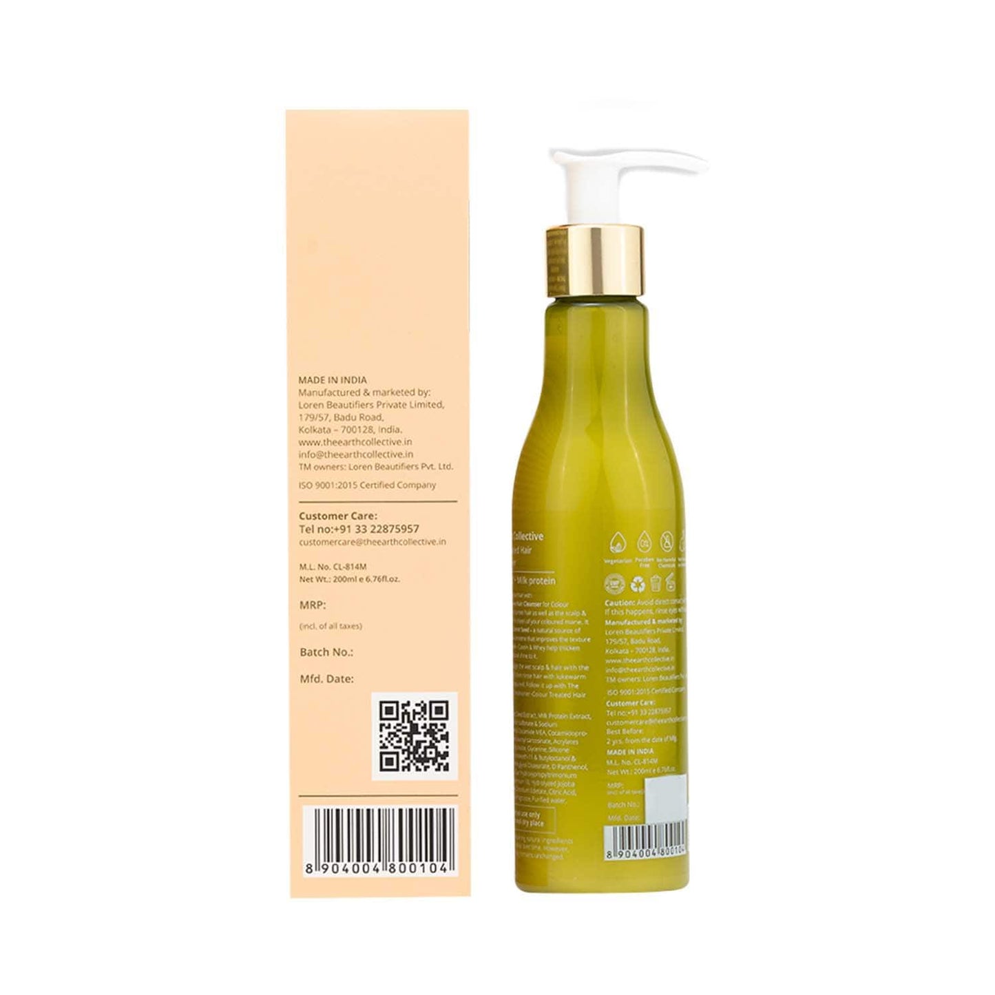 The Earth Collective Hair Cleanser For Color Treated Hair (200 ml)