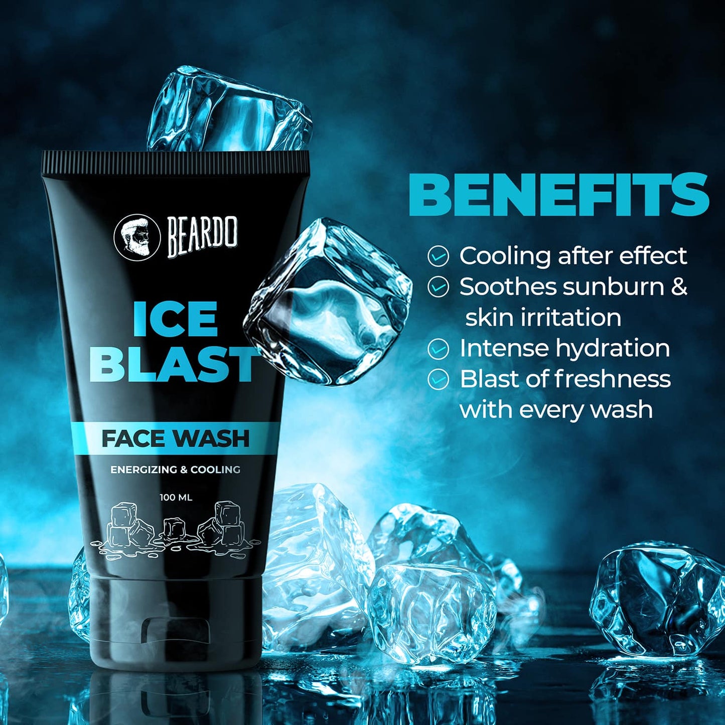 Beardo Ice Blast Face Wash (100ml)