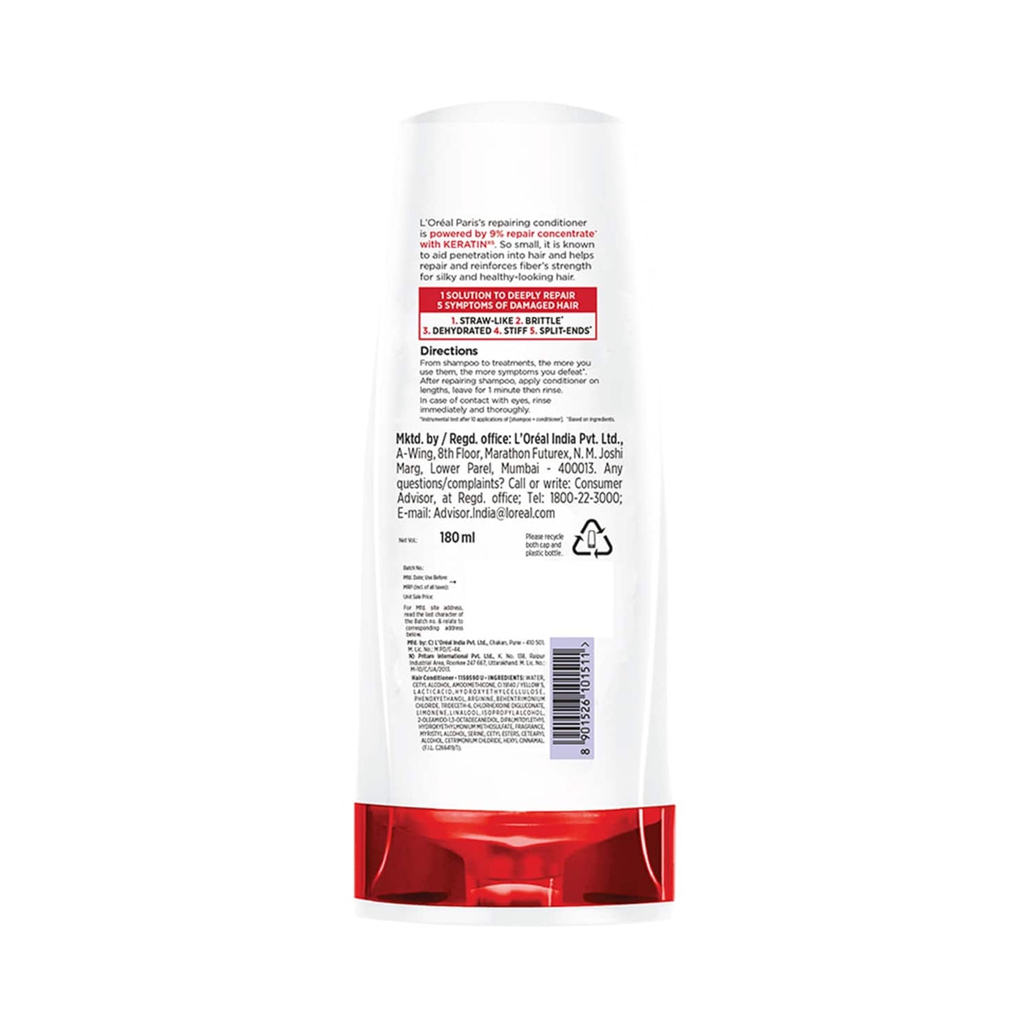 L'Oreal Paris Total Repair 5 Restoring Conditioner with Keratin XS (192.5ml)