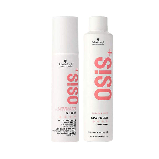 Schwarzkopf Professional Osis+ Glow Serum (50 ml) and Sparkler (300 ml) Combo