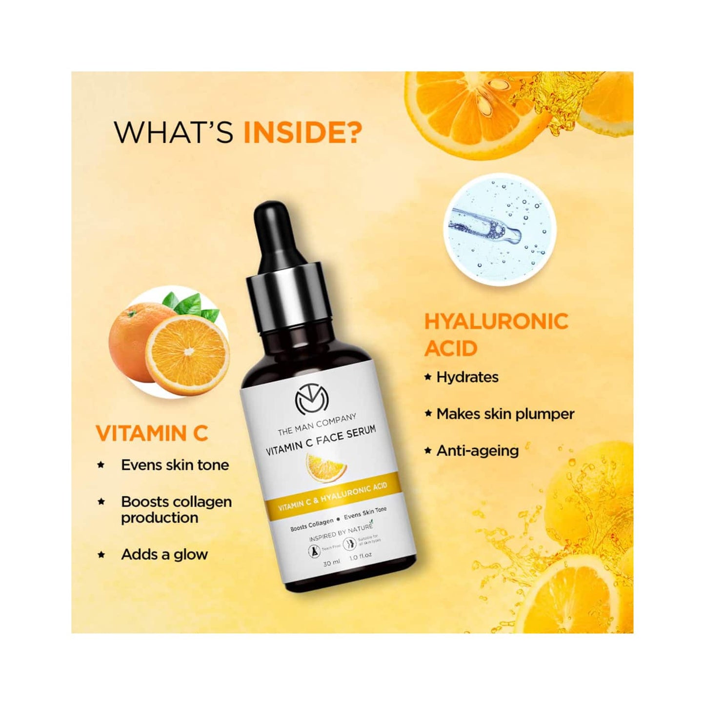 The Man Company 40% Vitamin C Face Serum (30ml)