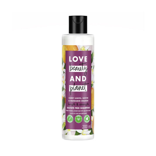 Love Beauty & Planet Curry Leaves & Biotin Sulpate Free Shampoo for Length and Strength (200 ml)