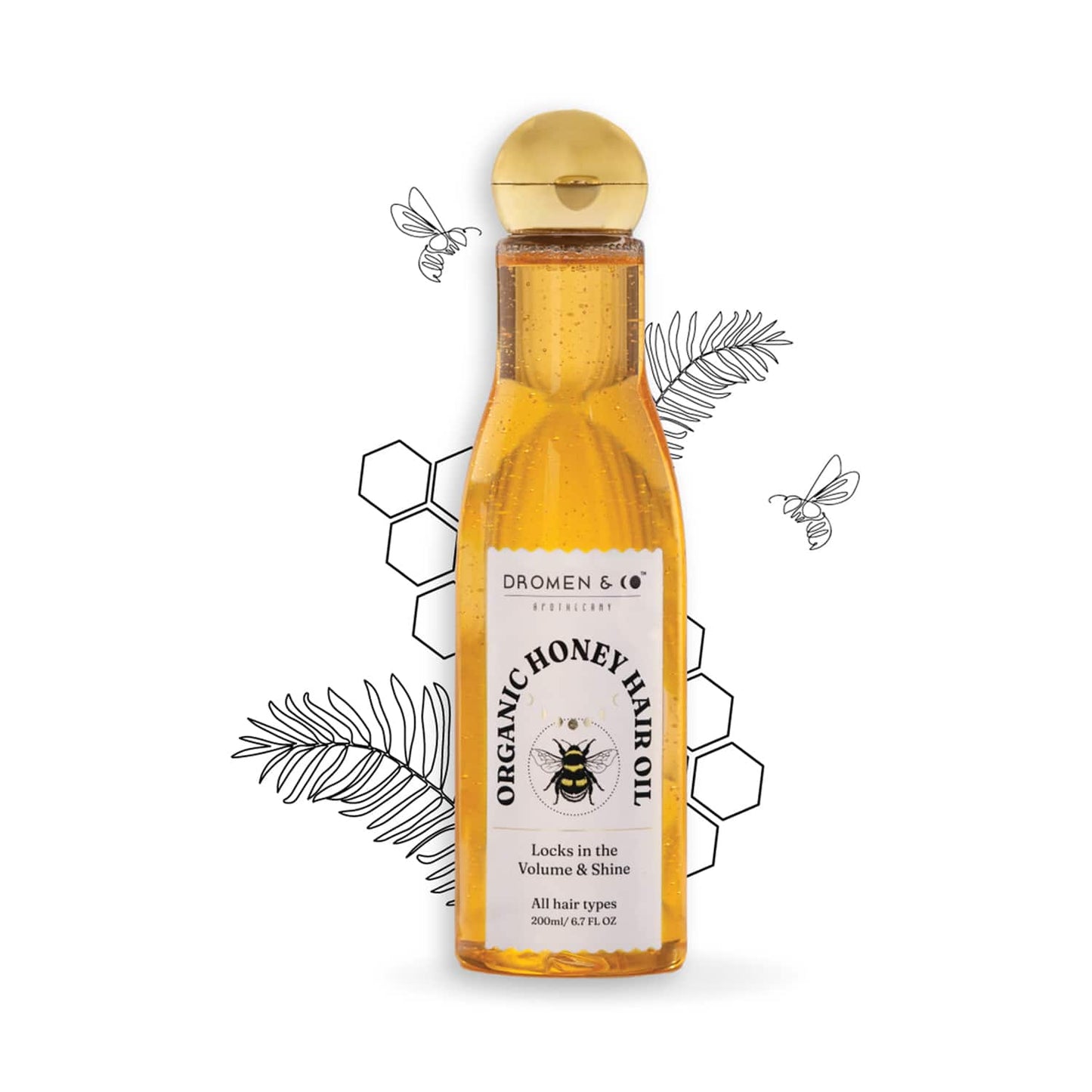 DROMEN & CO Organic Honey Hair Oil (200ml)