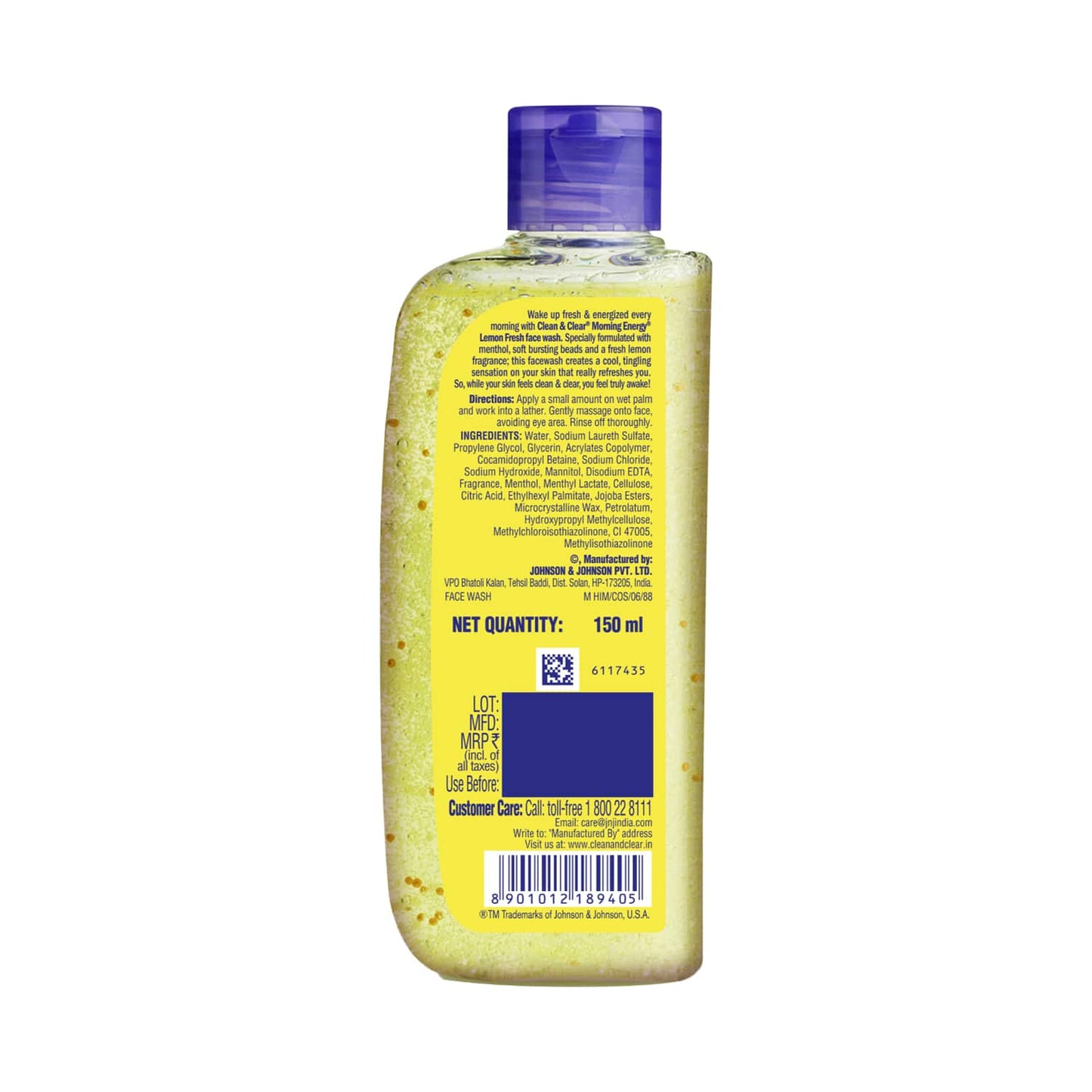 Clean & Clear Morning Energy Lemon Fresh Facewash (150ml)