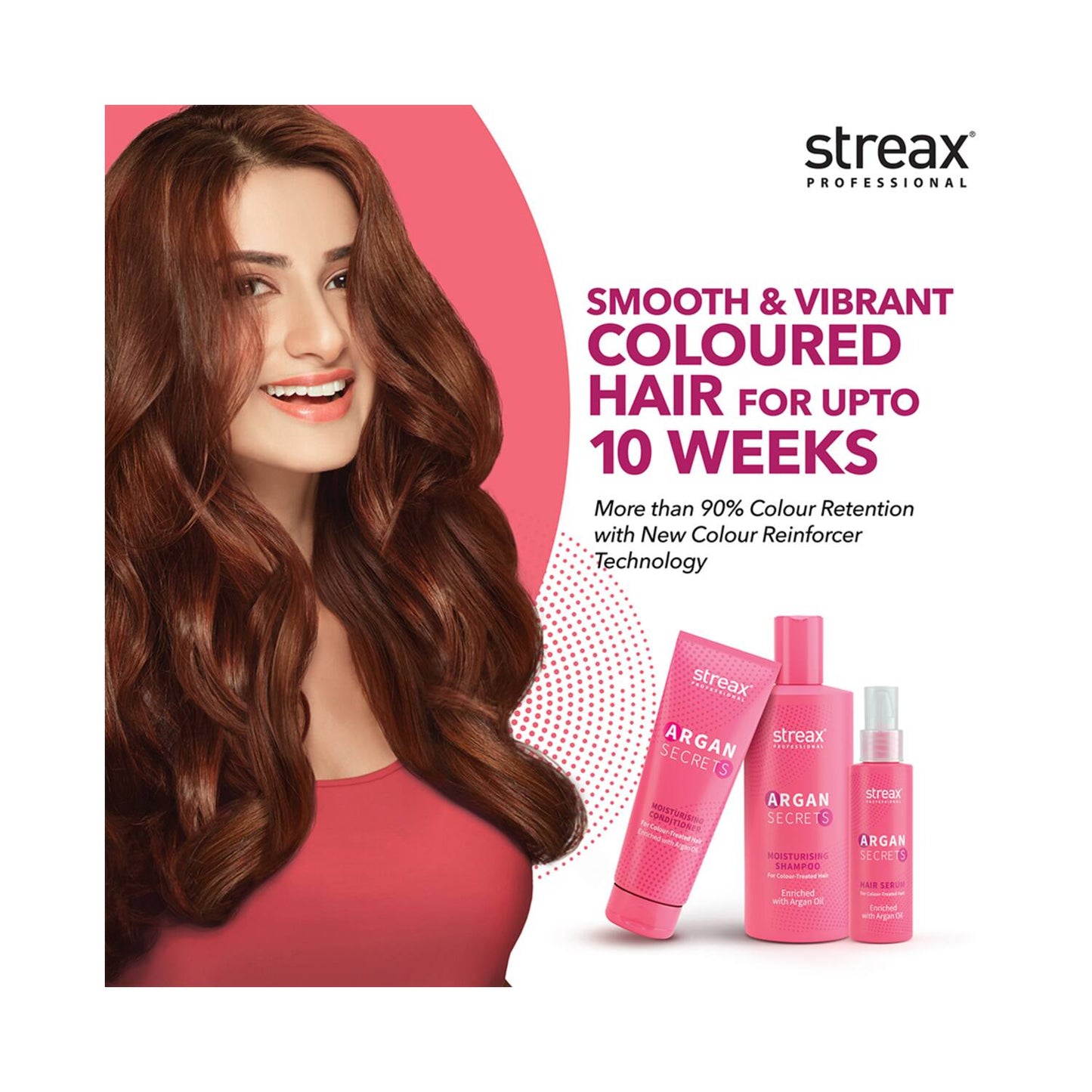 Streax Professional Argan Secrets Color Protect Moisturizing Conditioner (240g)