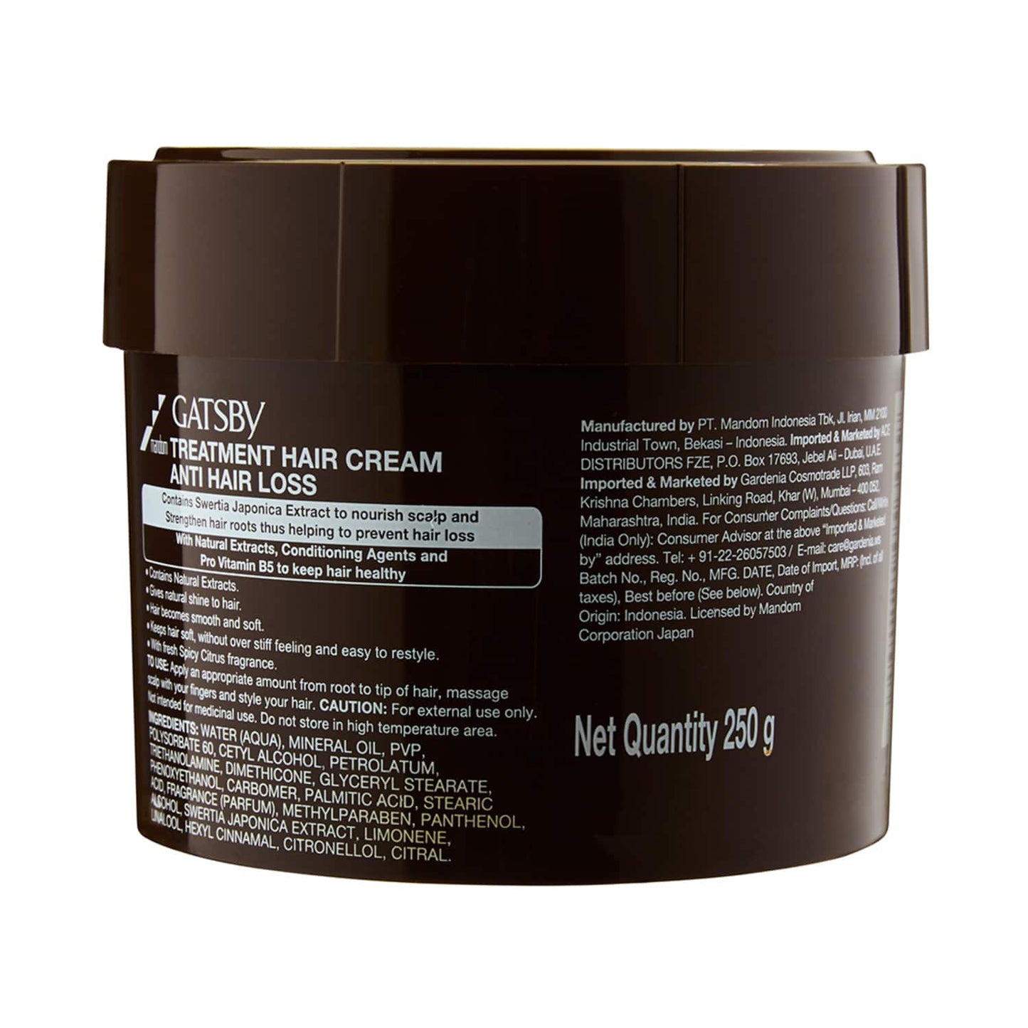 Gatsby Treatment Anti Hair Loss Hair Cream (250g)