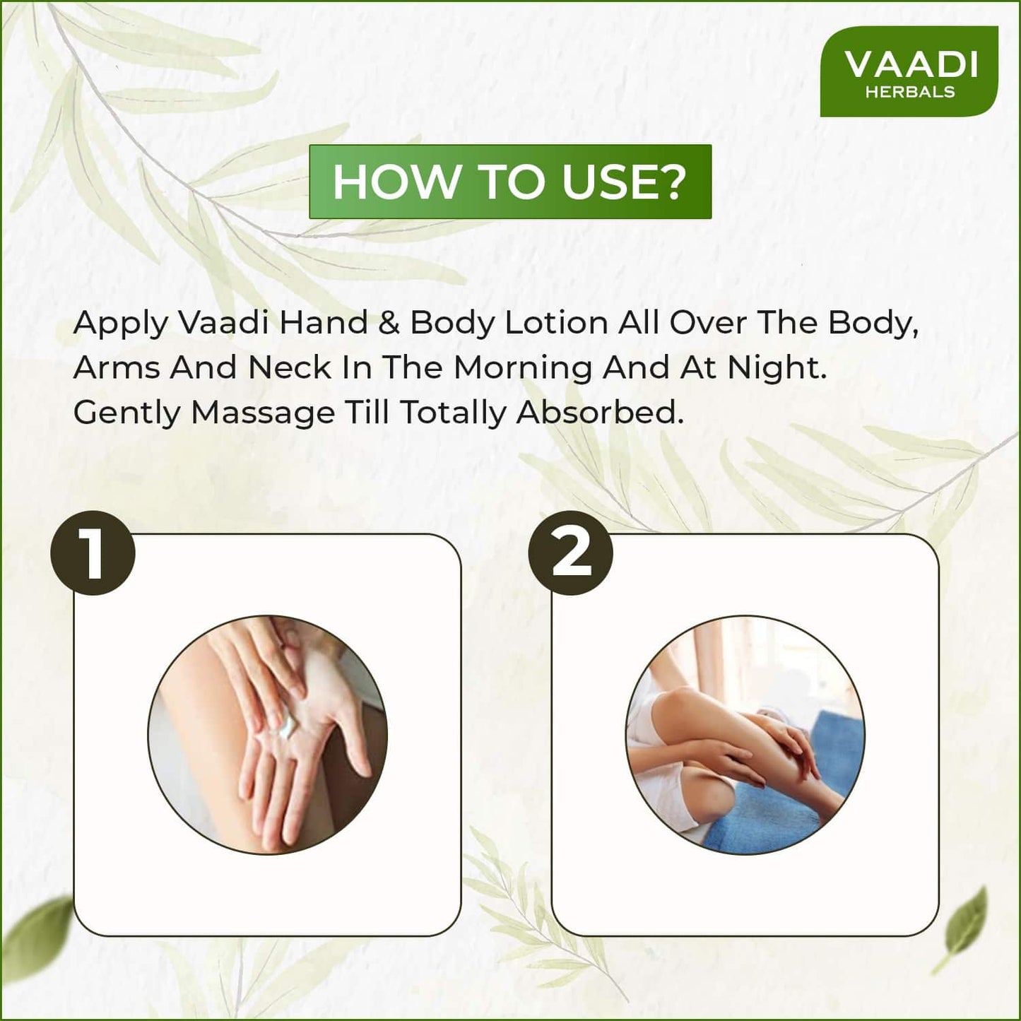 Vaadi Herbals Hand and Body Lotion With Sunflower Extract (110ml)