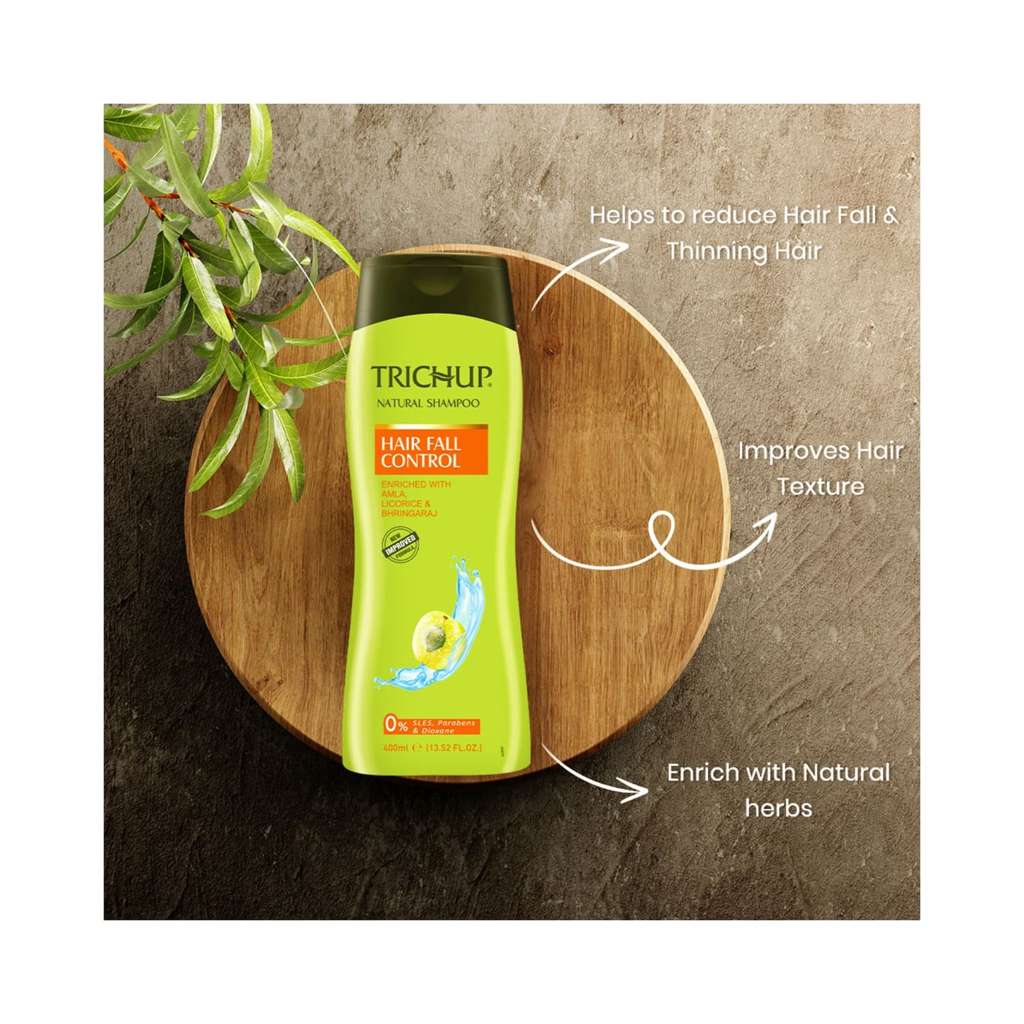 Trichup Hair Fall Control Natural Shampoo (400ml)