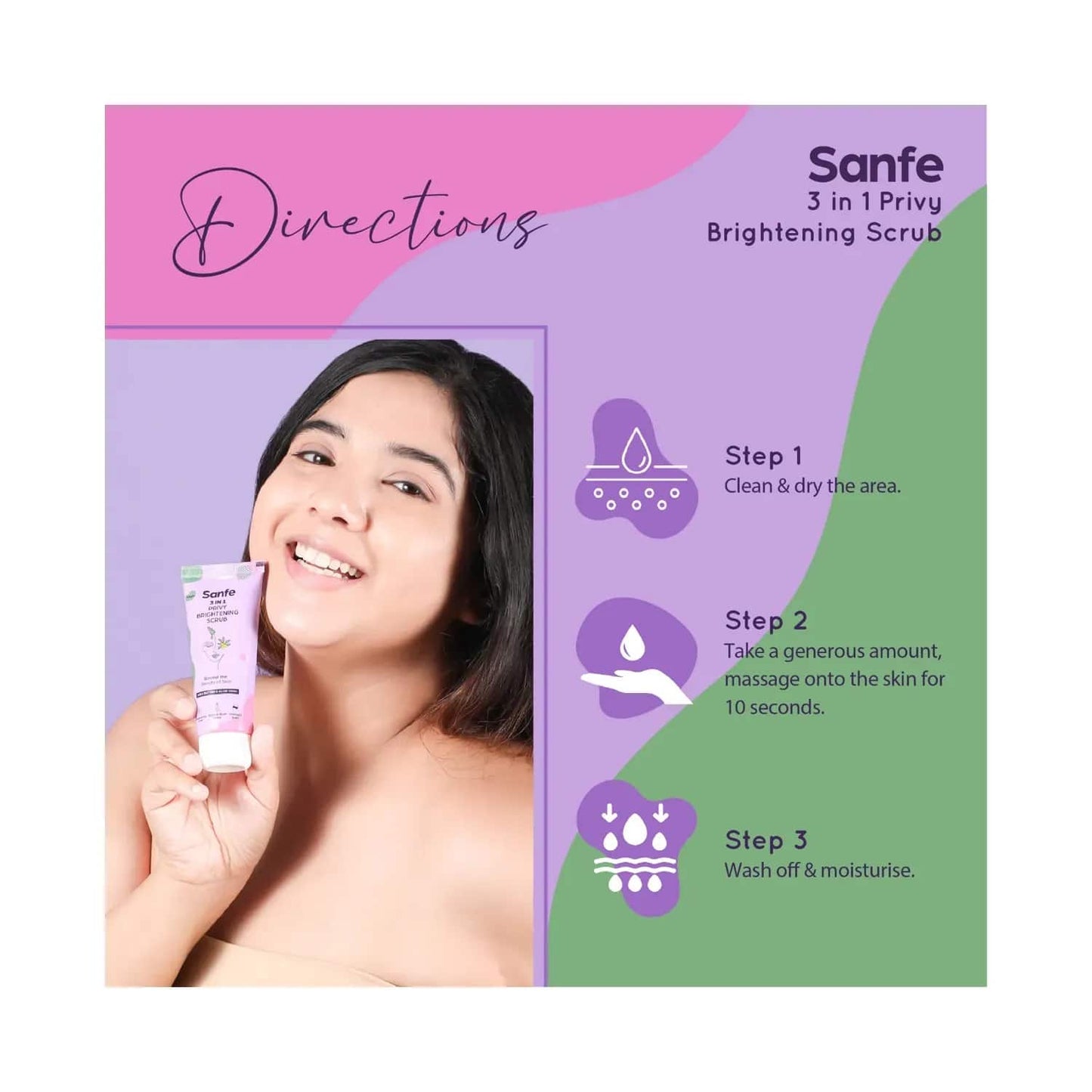 Sanfe 3 In 1 Privy Brightening Scrub (50g)