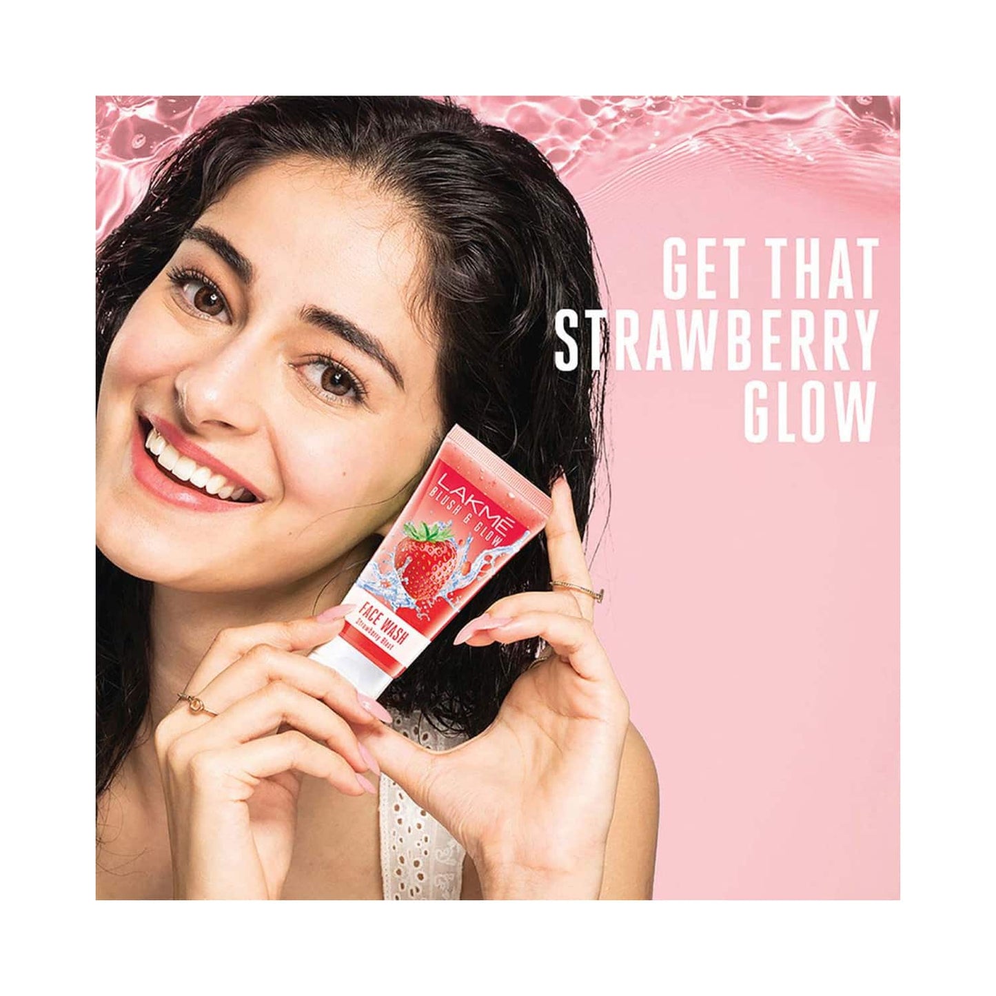 Lakme Blush And Glow Strawberry Blast Gel Face Wash (50g)