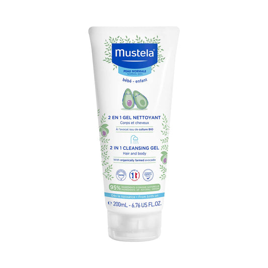 Mustela 2 in 1 Cleansing Gel (200 ml)