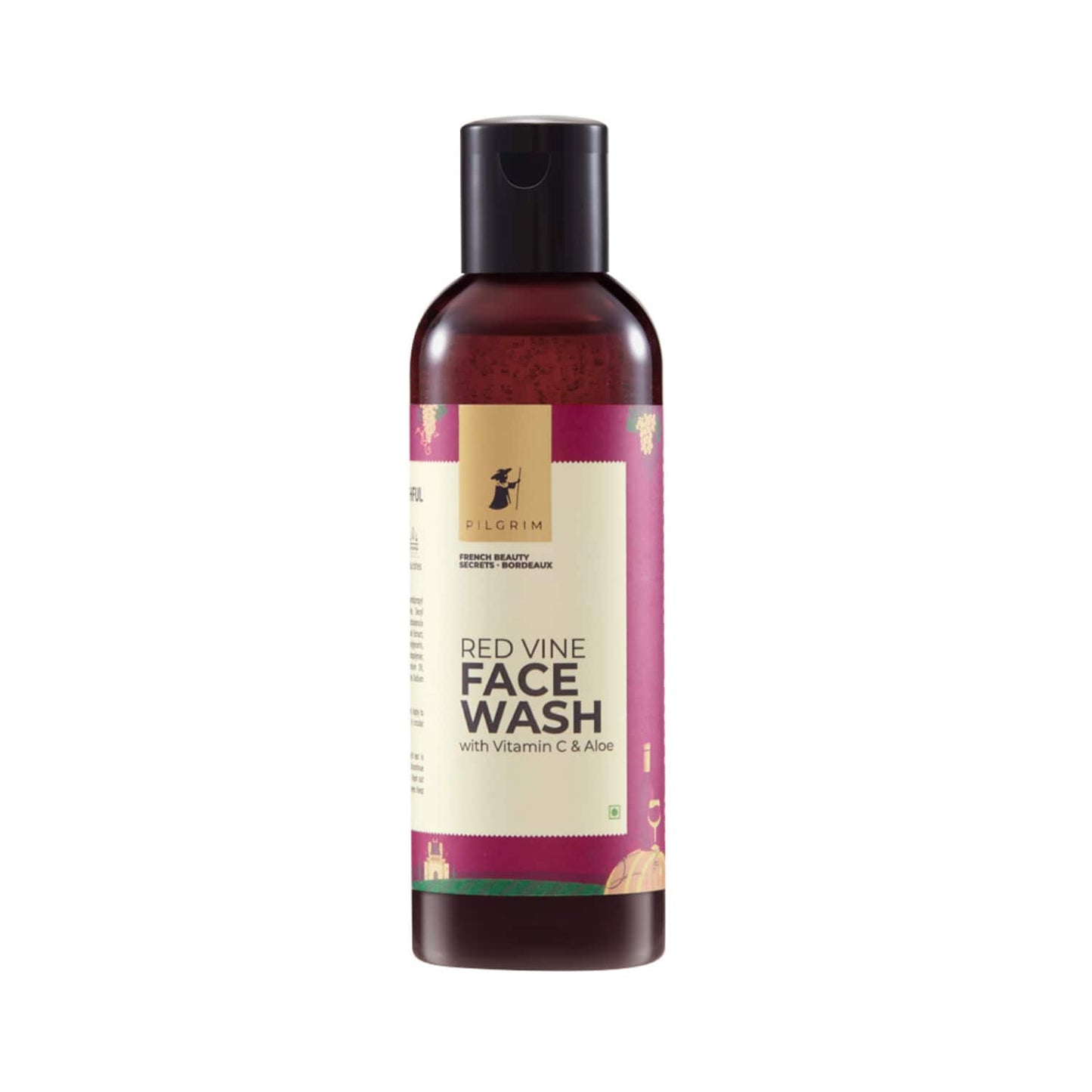 Pilgrim Red Vine Face Wash With Vitamin C & Aloe (100ml)