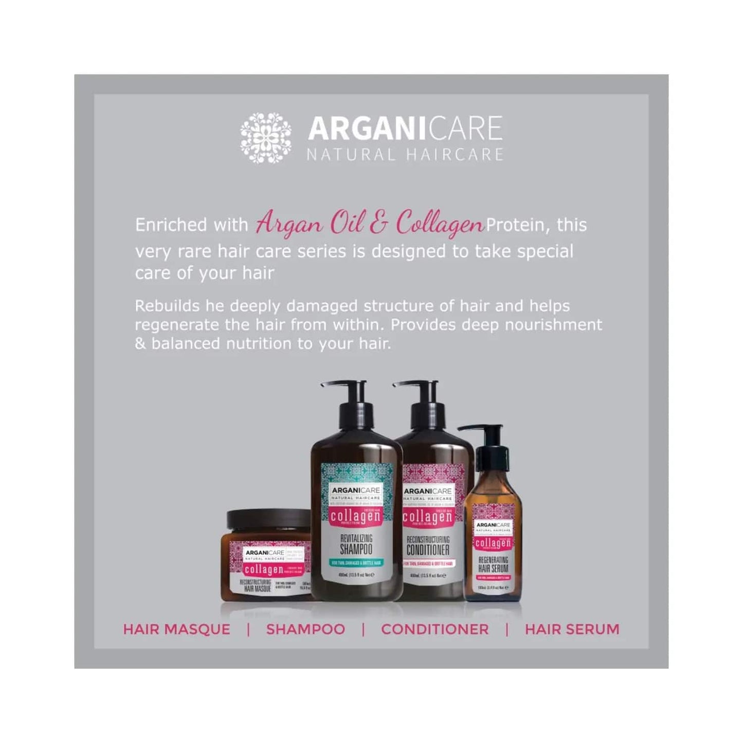 Arganicare Revitalizing Collagen Shampoo (400ml)