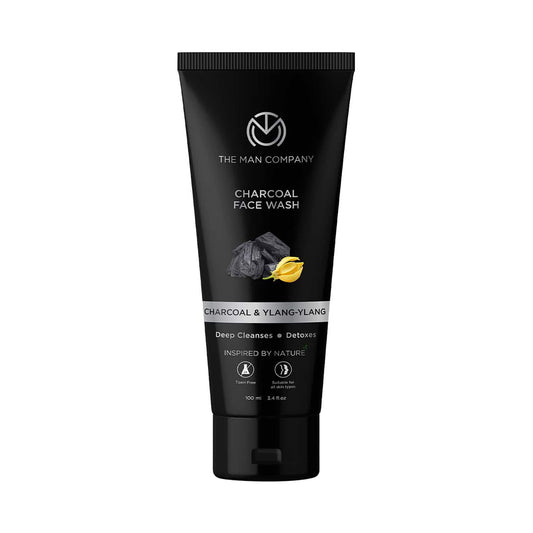 The Man Company Charcoal Ylang-Ylang & Argan Face Wash (100ml)