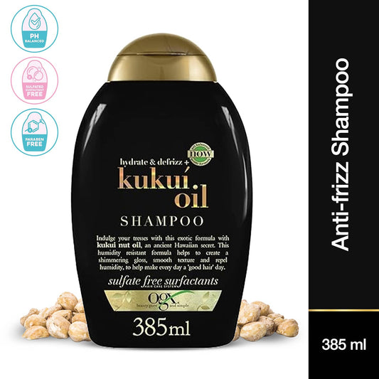 OGX Hydrate & Defrizz Kukui Oil Shampoo (385ml)