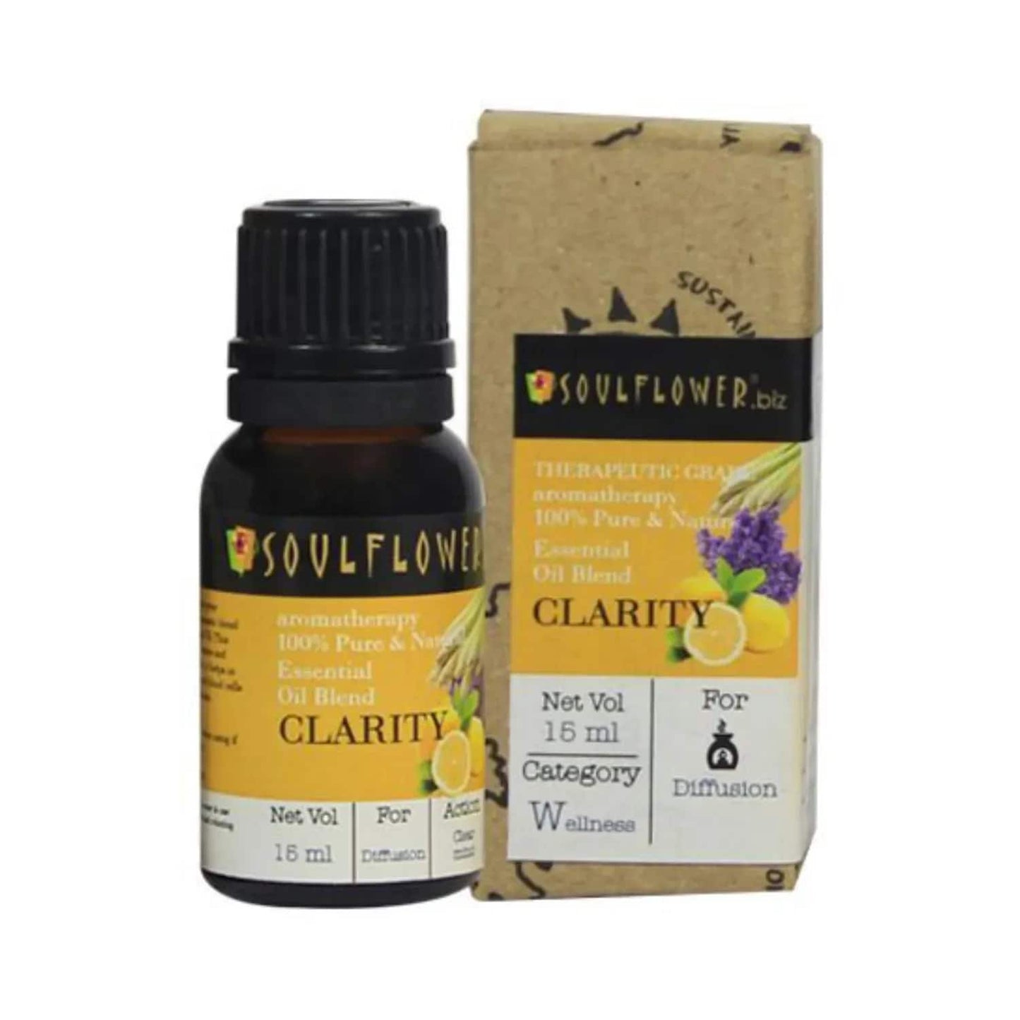 Soulflower Clarity Essential Oil - (15ml)