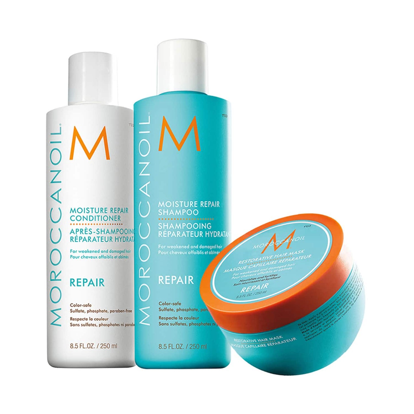 Moroccanoil Repair Shampoo, Conditioner & Restorative Mask - Repair Combo