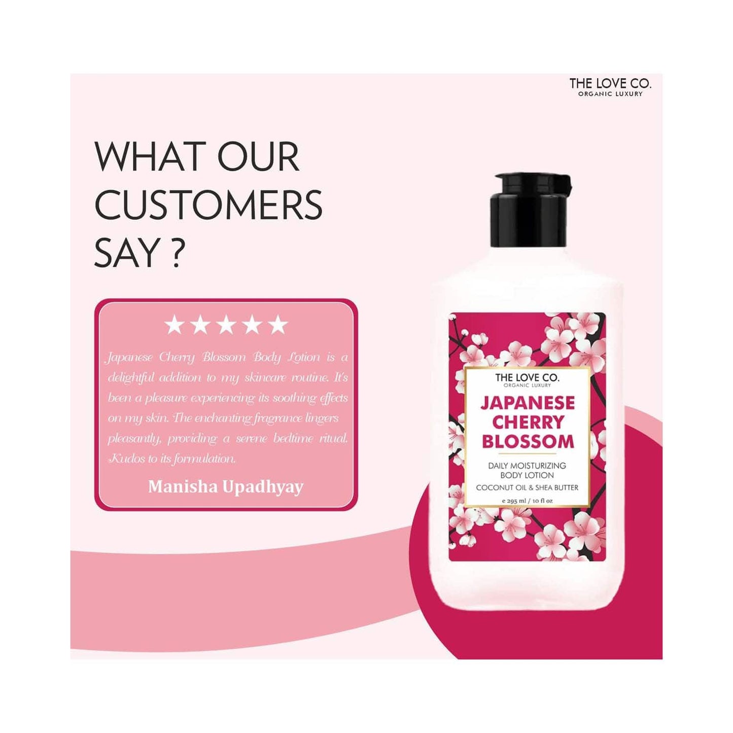 THE LOVE CO. Japanese Cherry Blossom Daily Moisturizing Body Lotion (295ml)