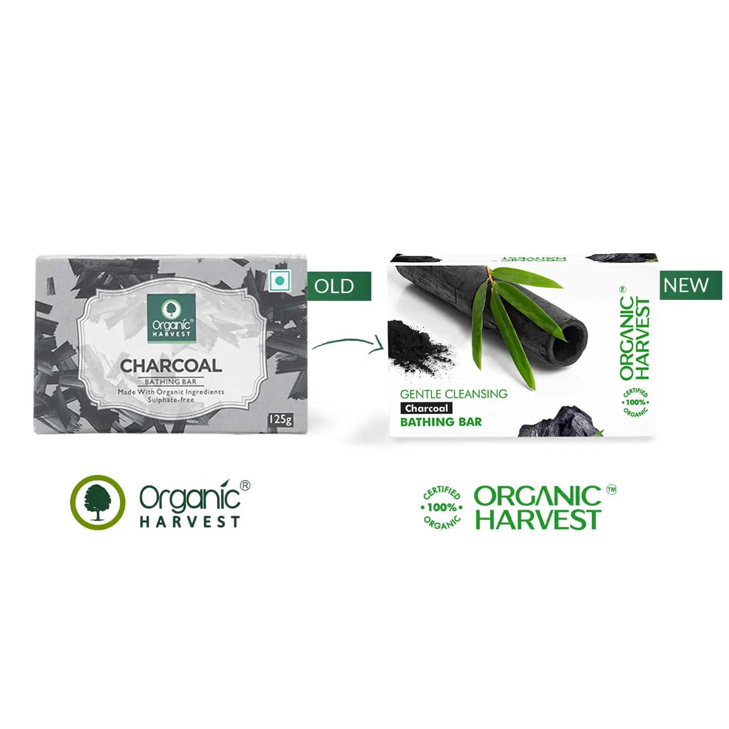 Organic Harvest Charcoal Bathing Bar (125g)