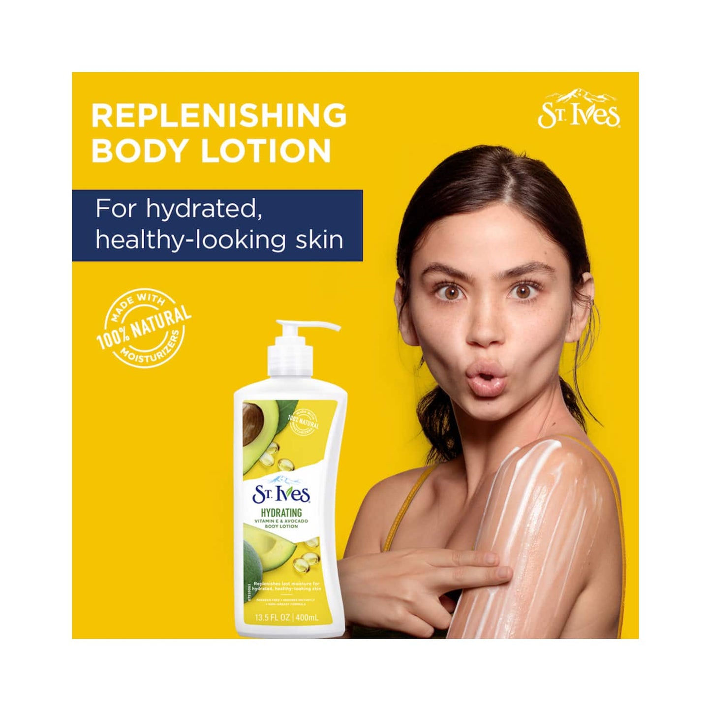 St. Ives Hydrating Vitamin E & Avocado Body Lotion (400ml)