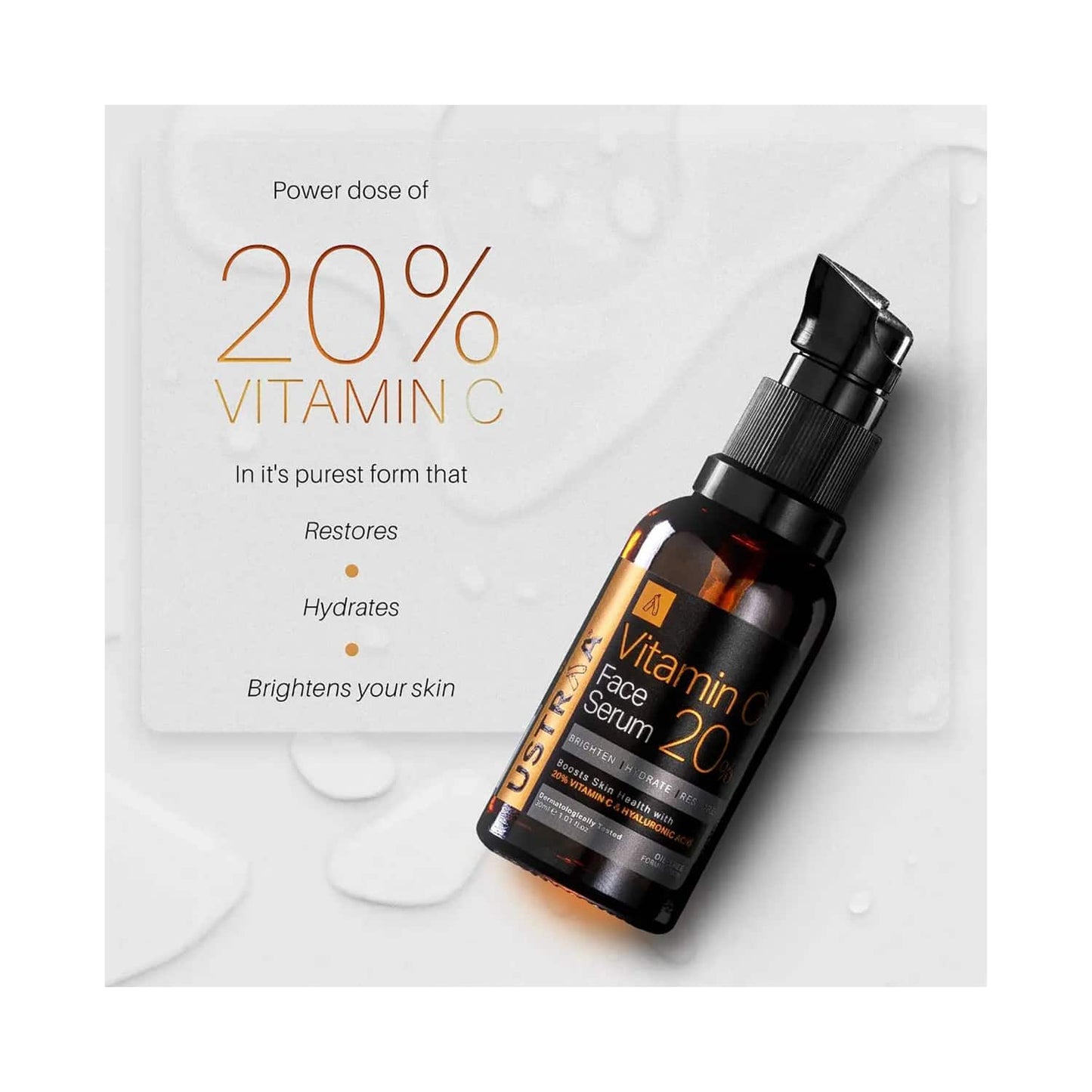 Ustraa 20% Vitamin C Face Serum (30ml)