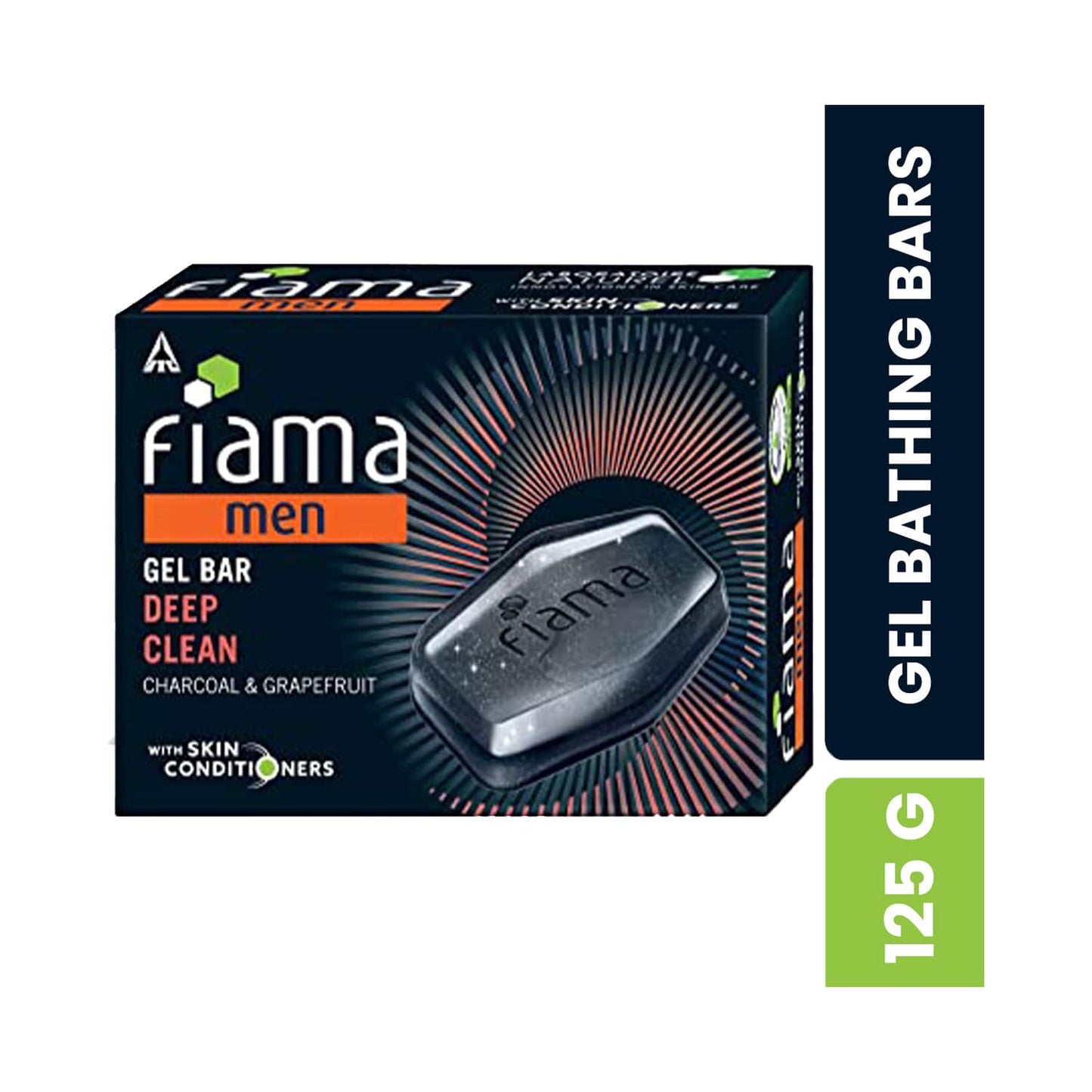 Fiama Men Deep Clean Gel Bar With Skin Conditioners (125g)