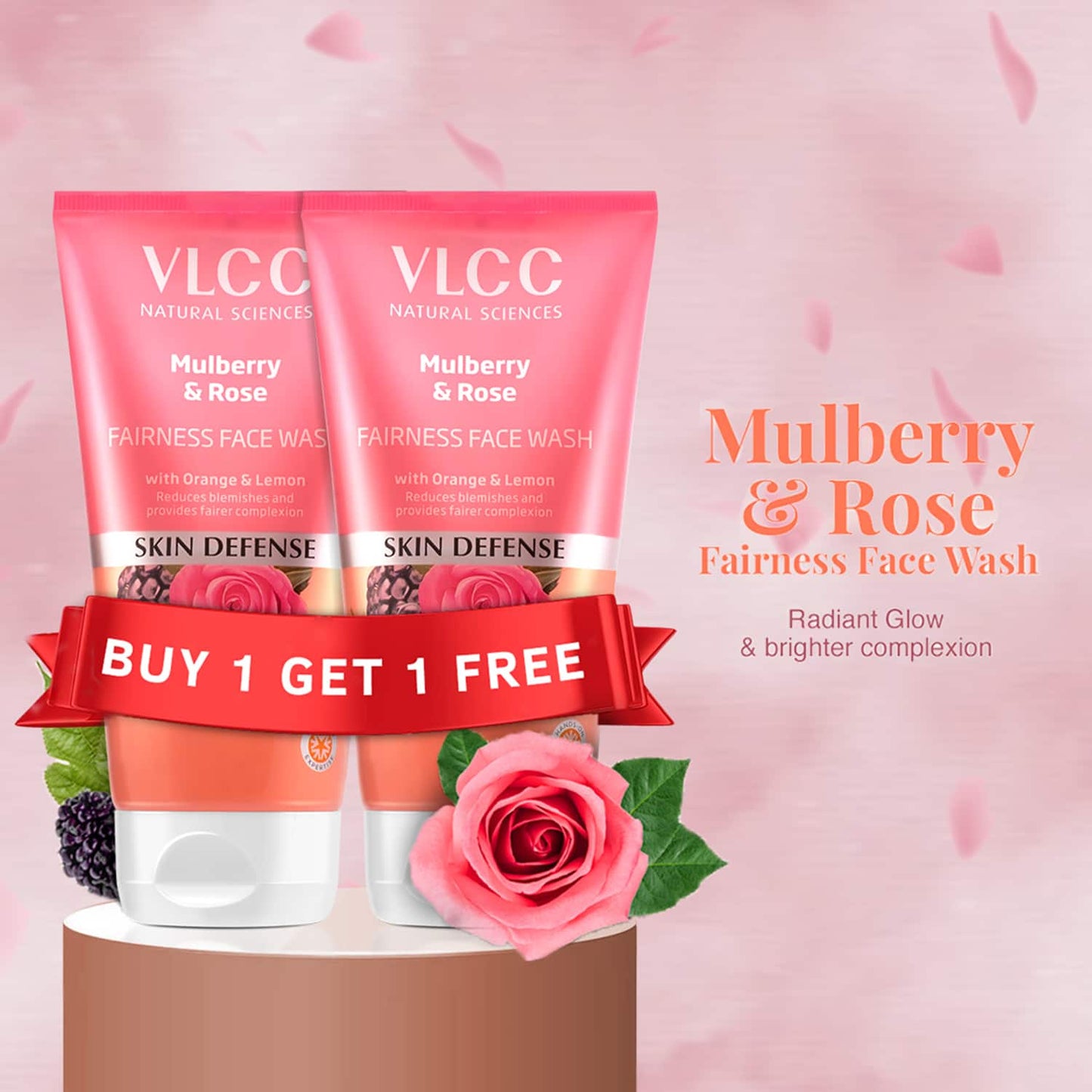 VLCC Mulberry & Rose Facewash B1G1 (150ml)