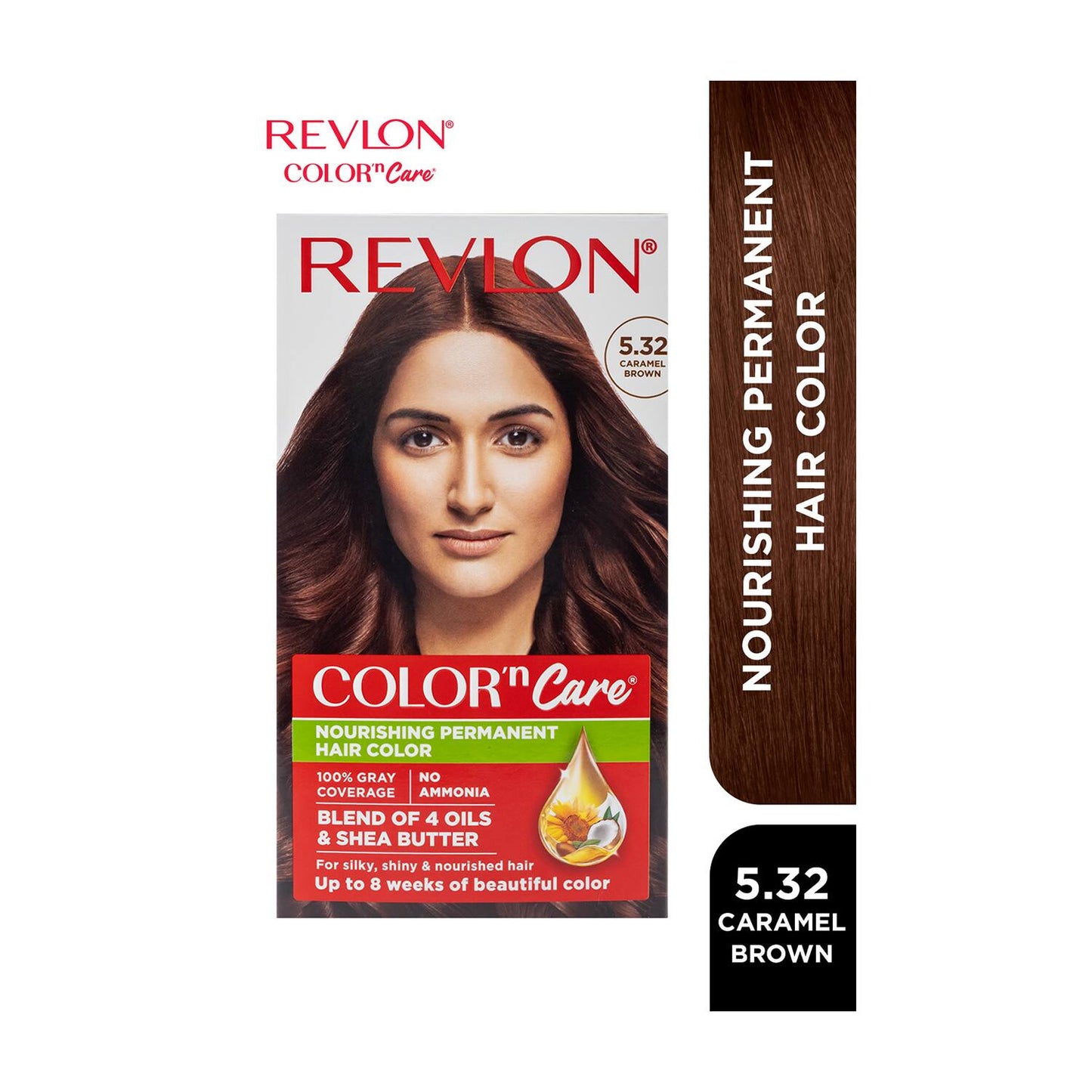 Revlon Color N Care Permanent Hair Color Cream - 6G Light Golden Brown (40g+67.5ml)