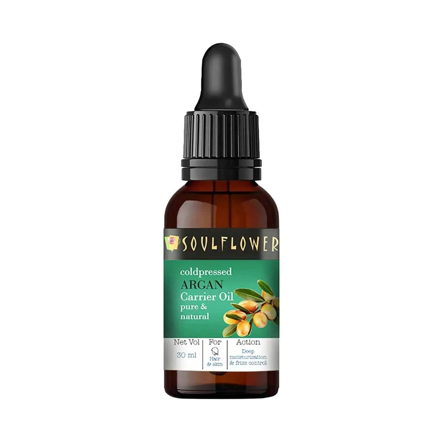 Soulflower Coldpressed Argan Carrier Oil - (30ml)